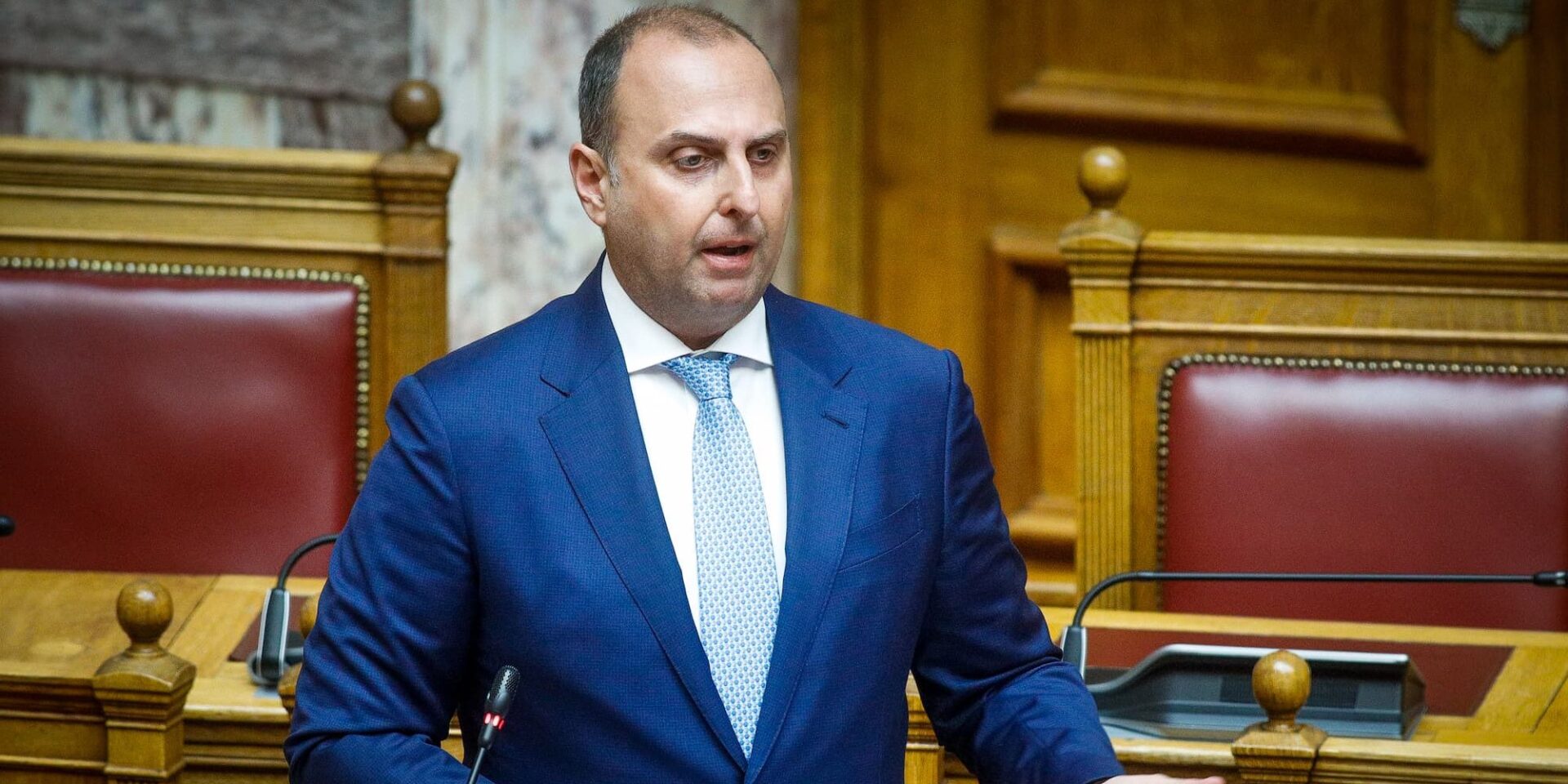 Ο υφυπουργός Μεταφορών και Υποδομών, Γιώργος Καραγιάννης