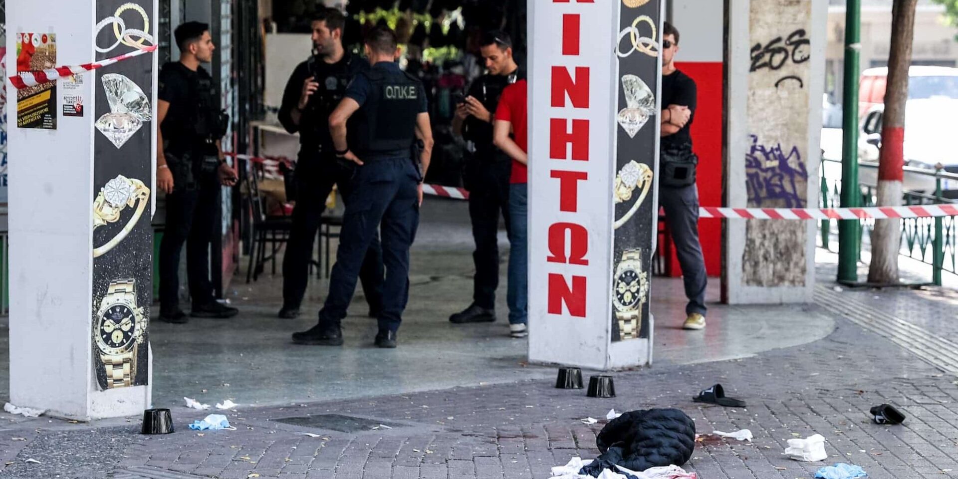 Το μέρος που έπεσαν οι πυροβολισμοί στην Πλατεία Βάθης