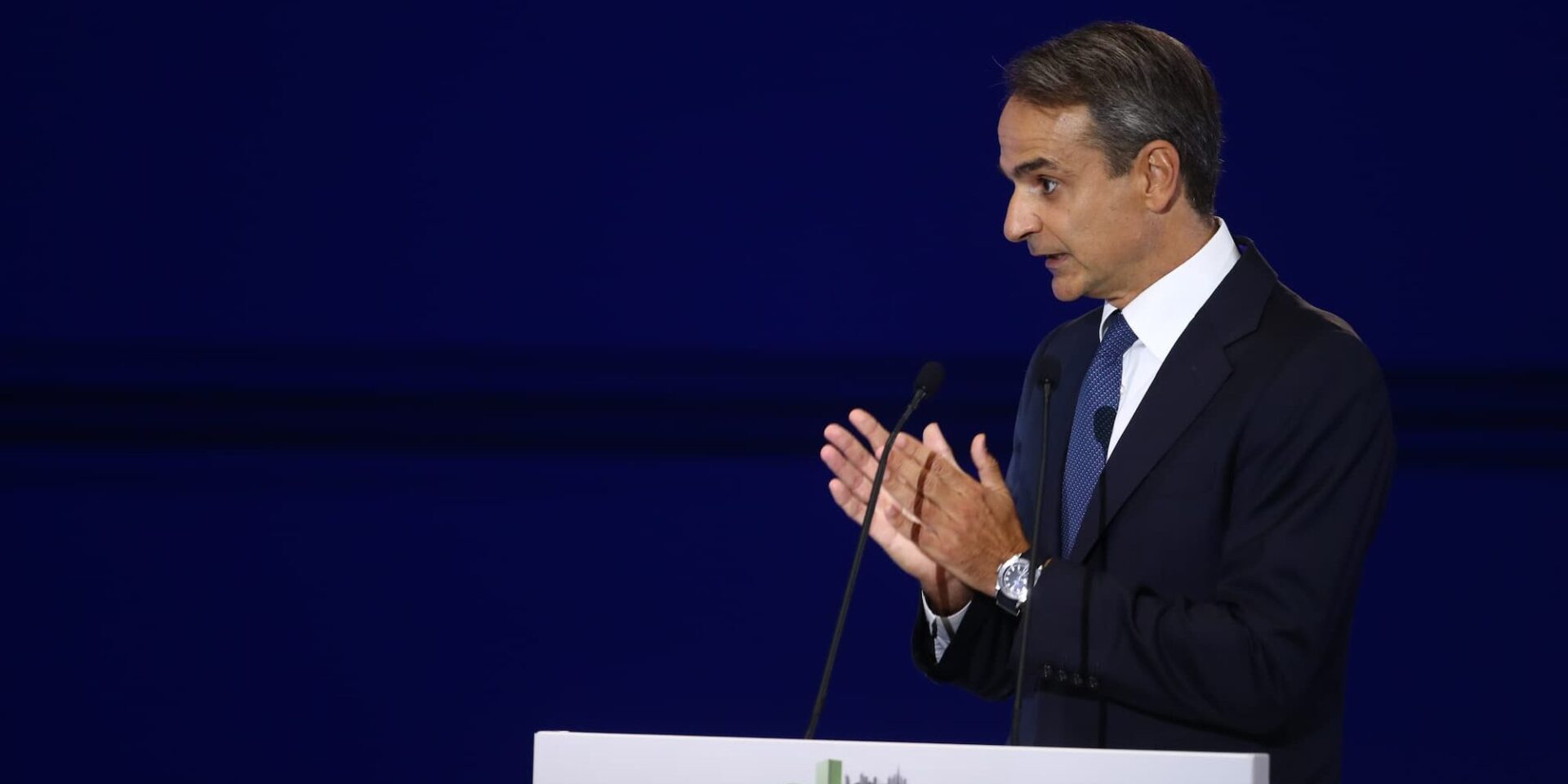 Ο Κυριάκος Μητσοτάκης στη ΔΕΘ