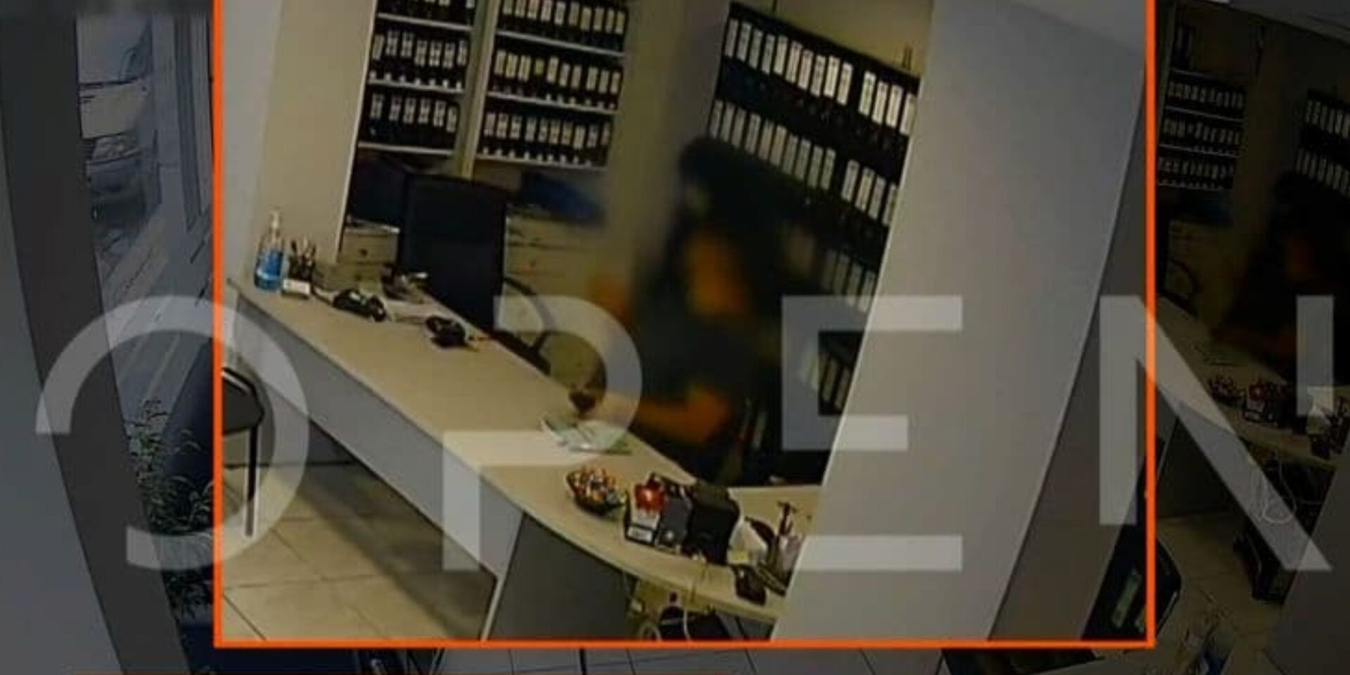Εικόνα από τη ληστεία στην Πανεπιστημιούπολη