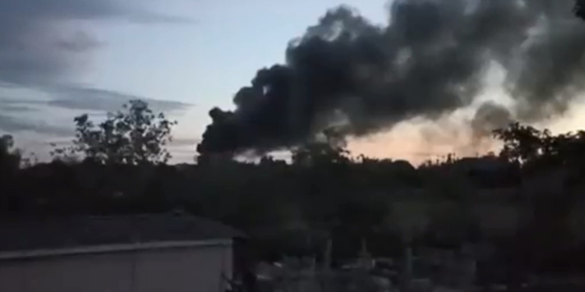 Εικόνα από τη φωτιά στην Οδησσό