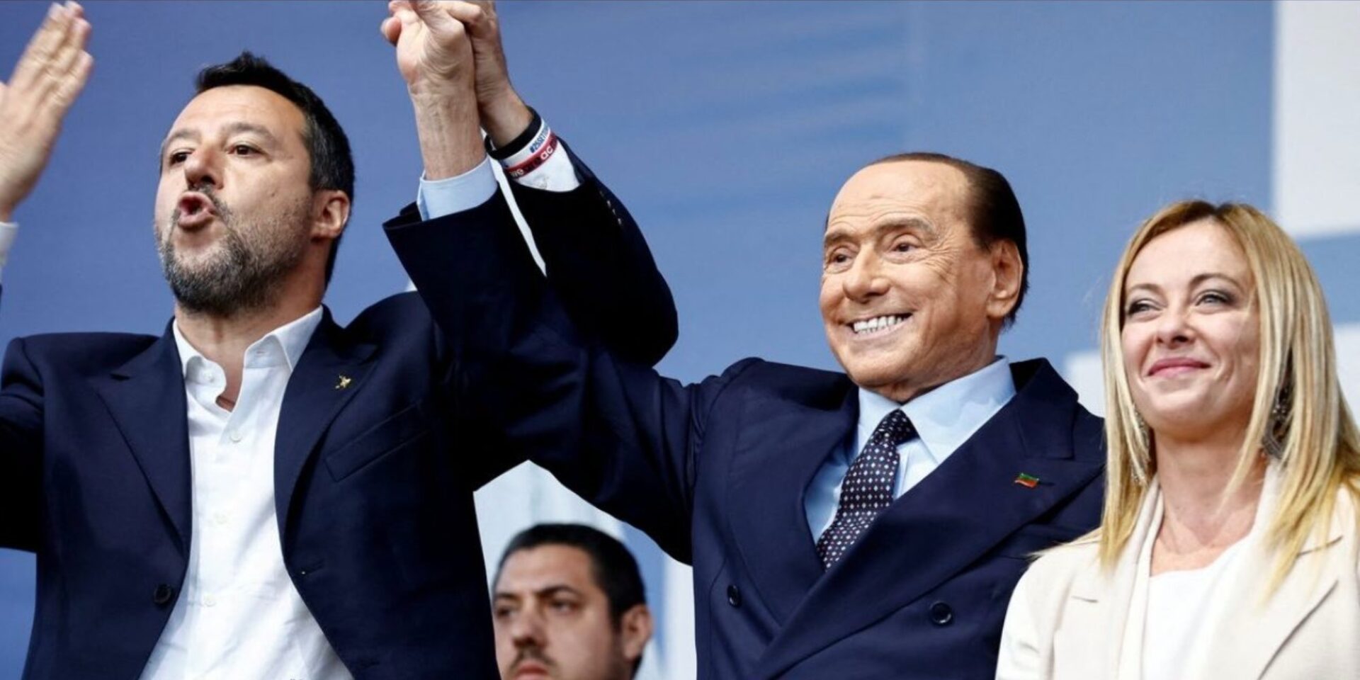 Ματέο Σαλβίνι, Σίλβιο Μπερλουσκόνι, Τζόρτζια Μελόνι