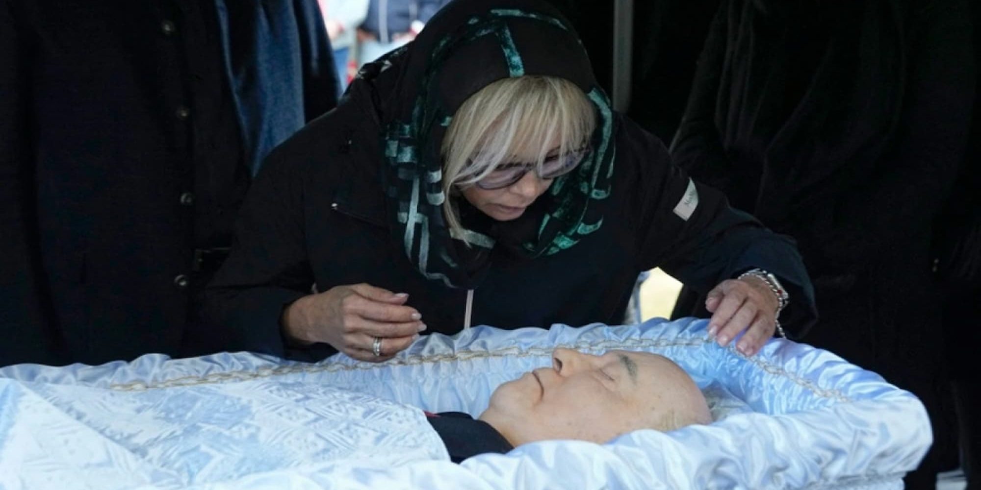 Η κόρη του Μιχαήλ Γκορμπατσώφ στην κηδεία του πατέρα της