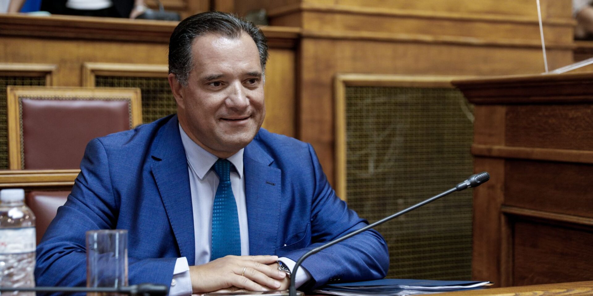 Ο Άδωνις Γεωργιάδης στη Βουλή