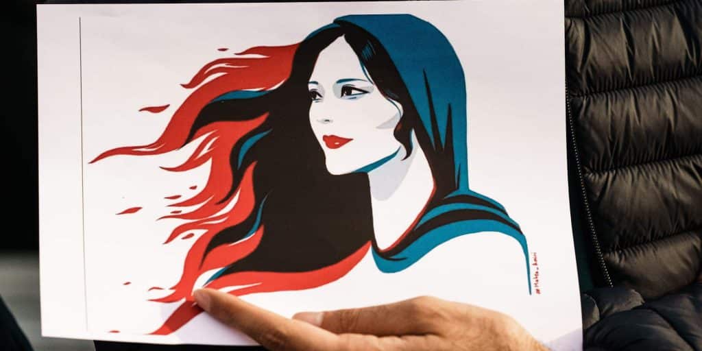 Σκίτσο της Μαχσά Αμινί στο Ιράν