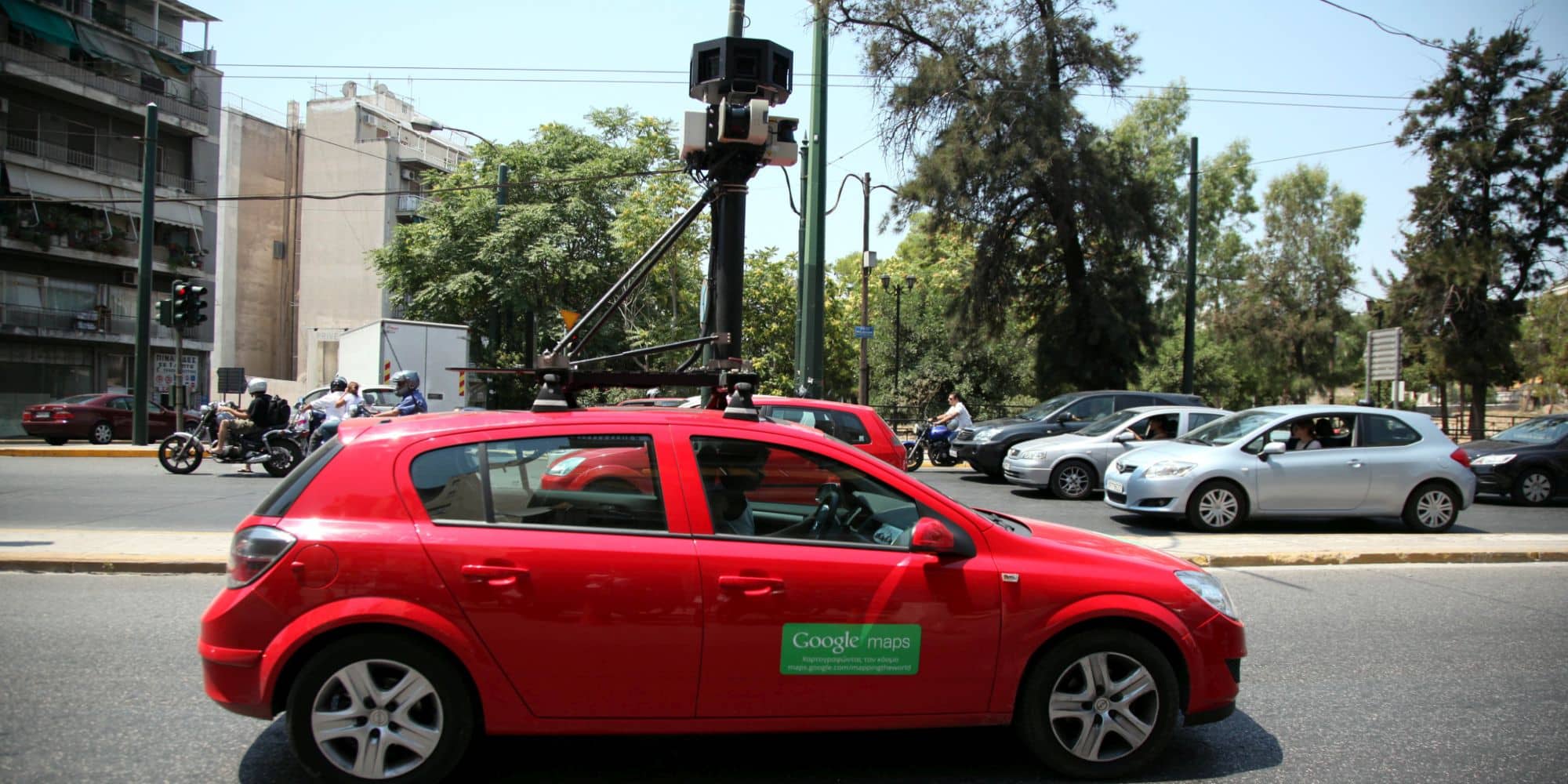 Το αυτοκίνητο του Google Maps στους δρόμους