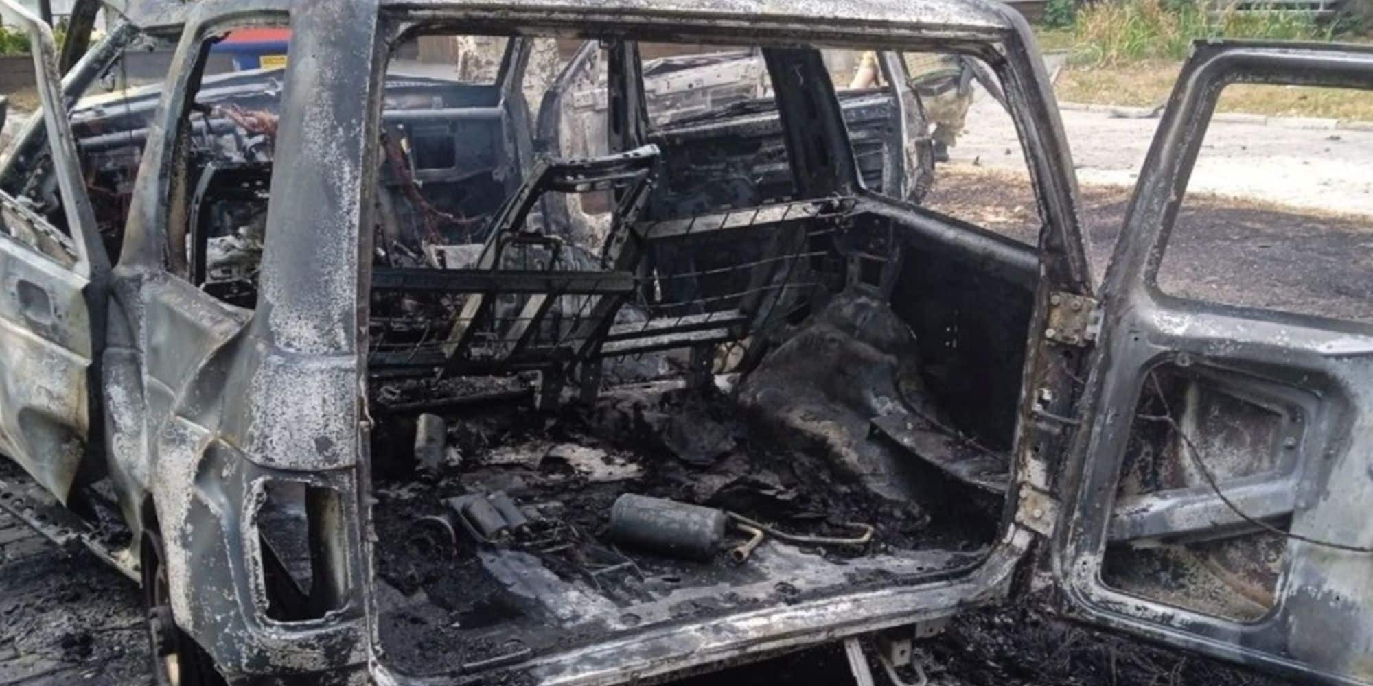 Το αυτοκίνητο του Ρώσου συνταγματάρχη που δέχθηκε βομβιστική επίθεση