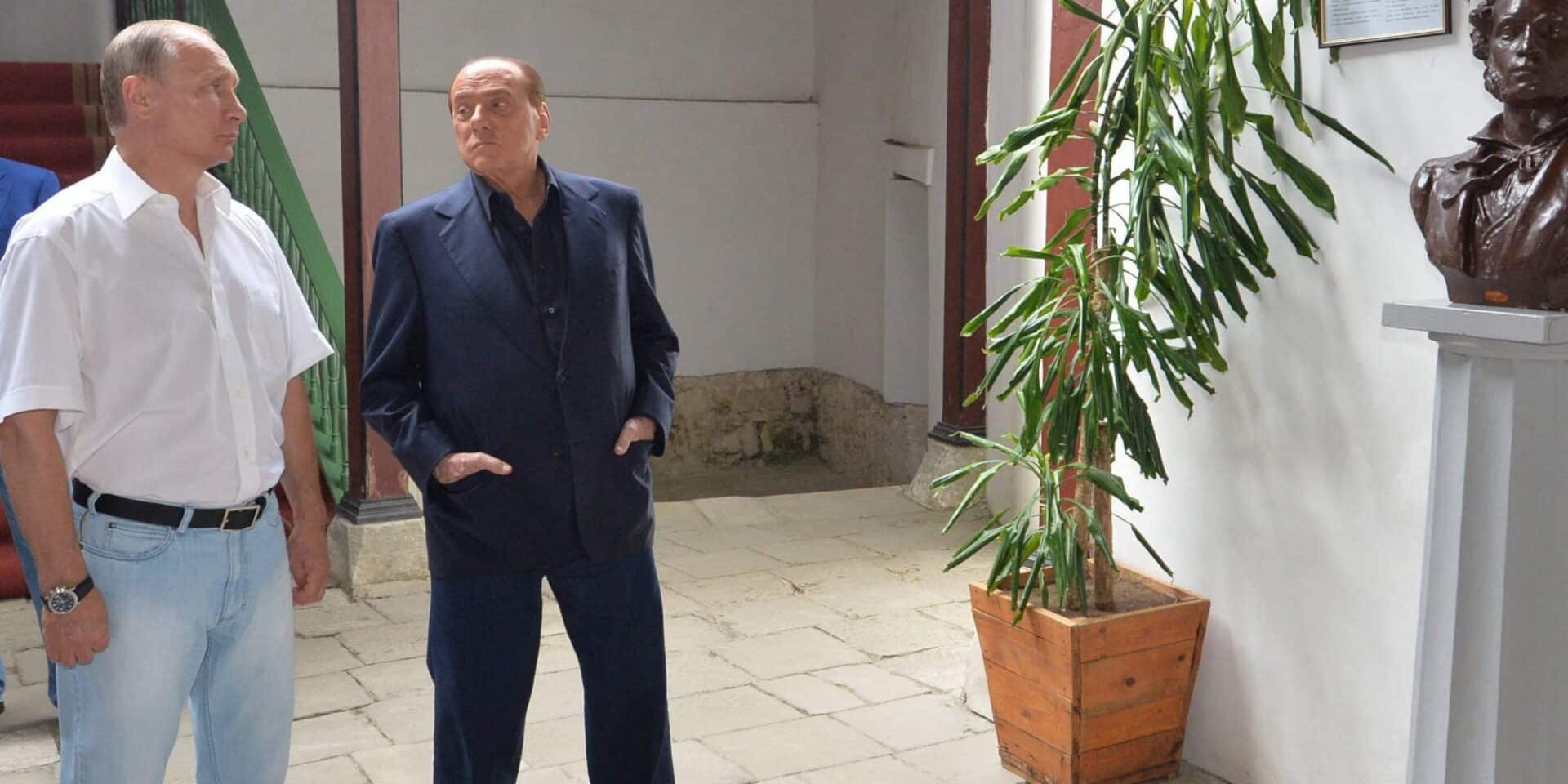 Ο Σίλβιο Μπερλουσκόνι με τον Βλαντιμίρ Πούτιν στην Κριμαία