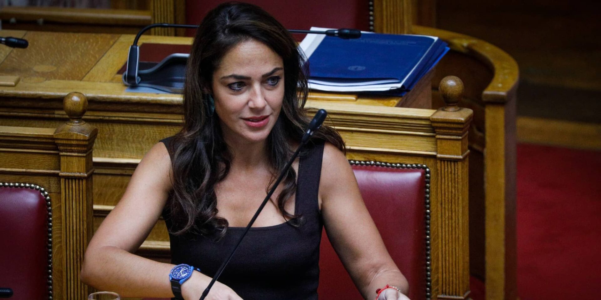 Η Δόμνα Μιχαηλίδου, στη Βουλή