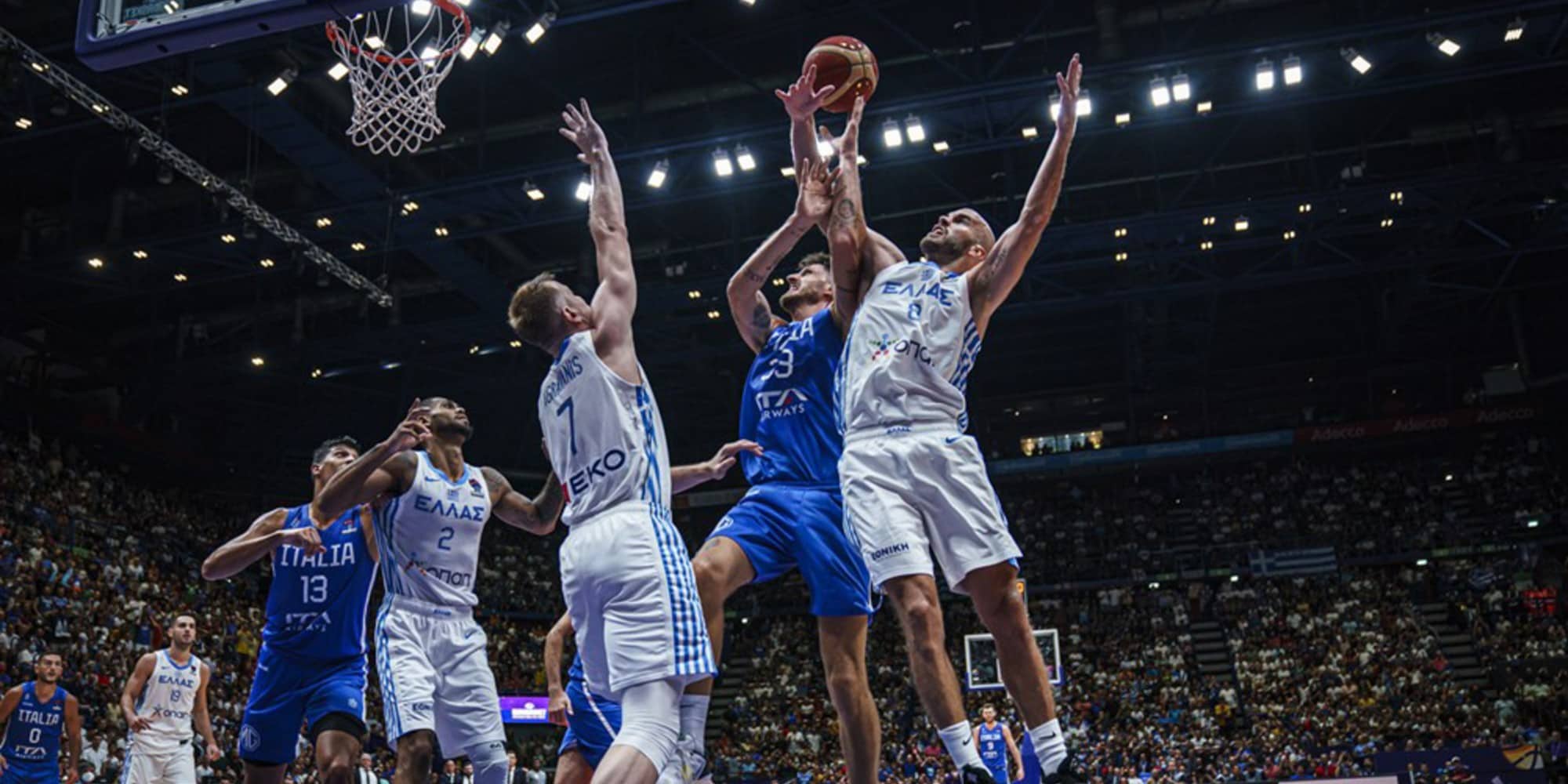 Η Εθνική μπάσκετ στο ματς με την Ιταλία - Eurobasket 2022