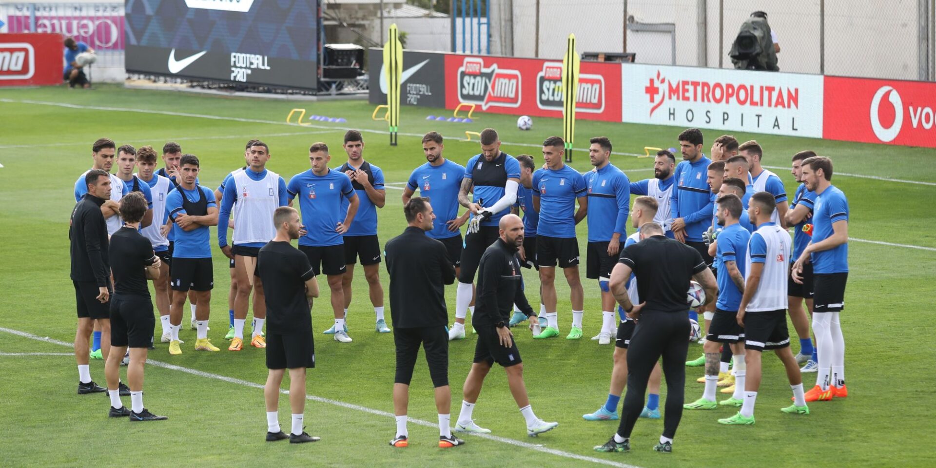 Οι παίκτες Εθνικής Ελλάδας στη Ριζούπολη ενόψει του ματς με τη Βόρεια Ιρλανδία