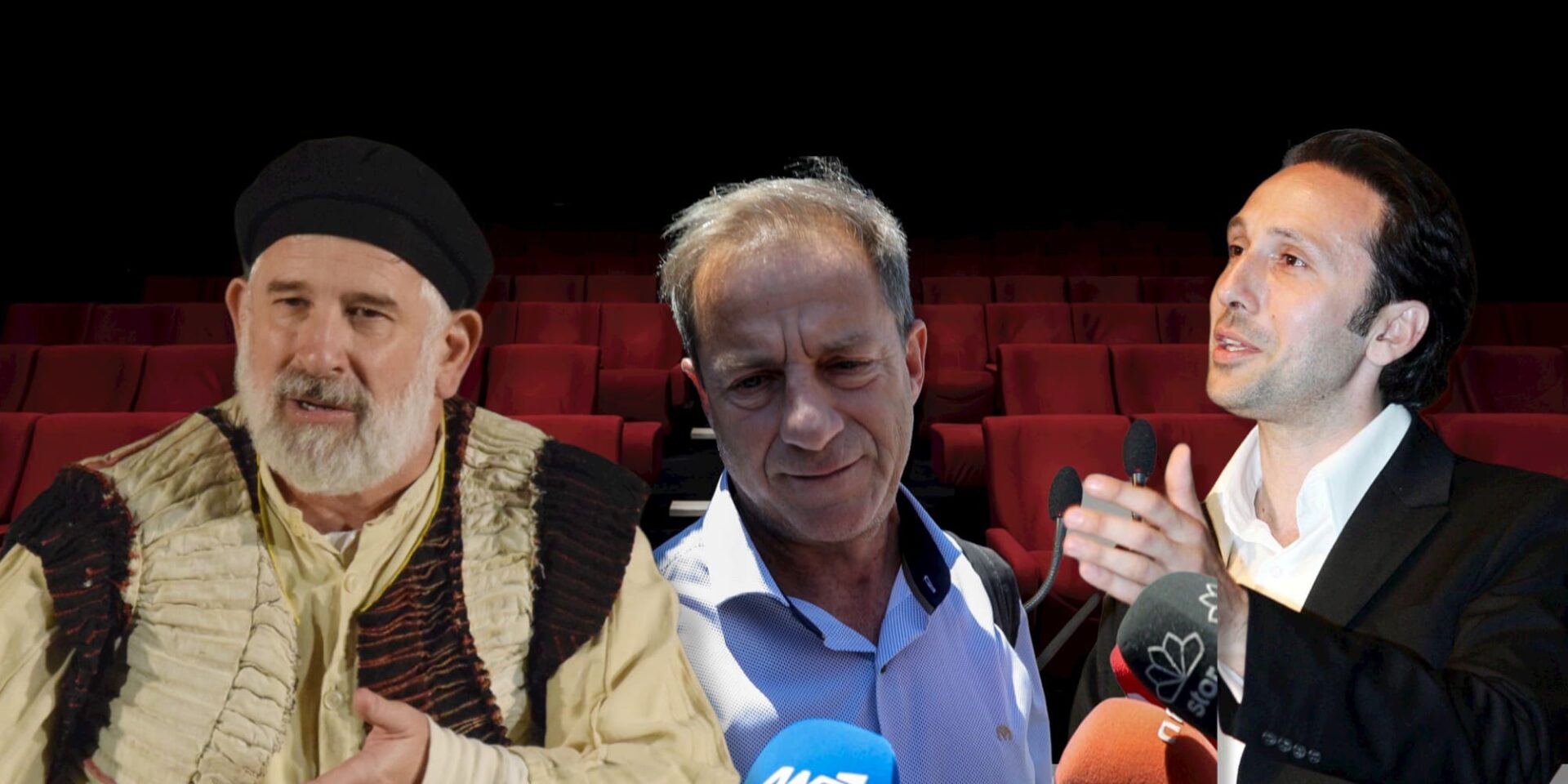 Ο Πέτρος Φιλιππίδης, ο Δημήτρης Λιγνάδης και ο Ρένος Χαραλαμπίδης