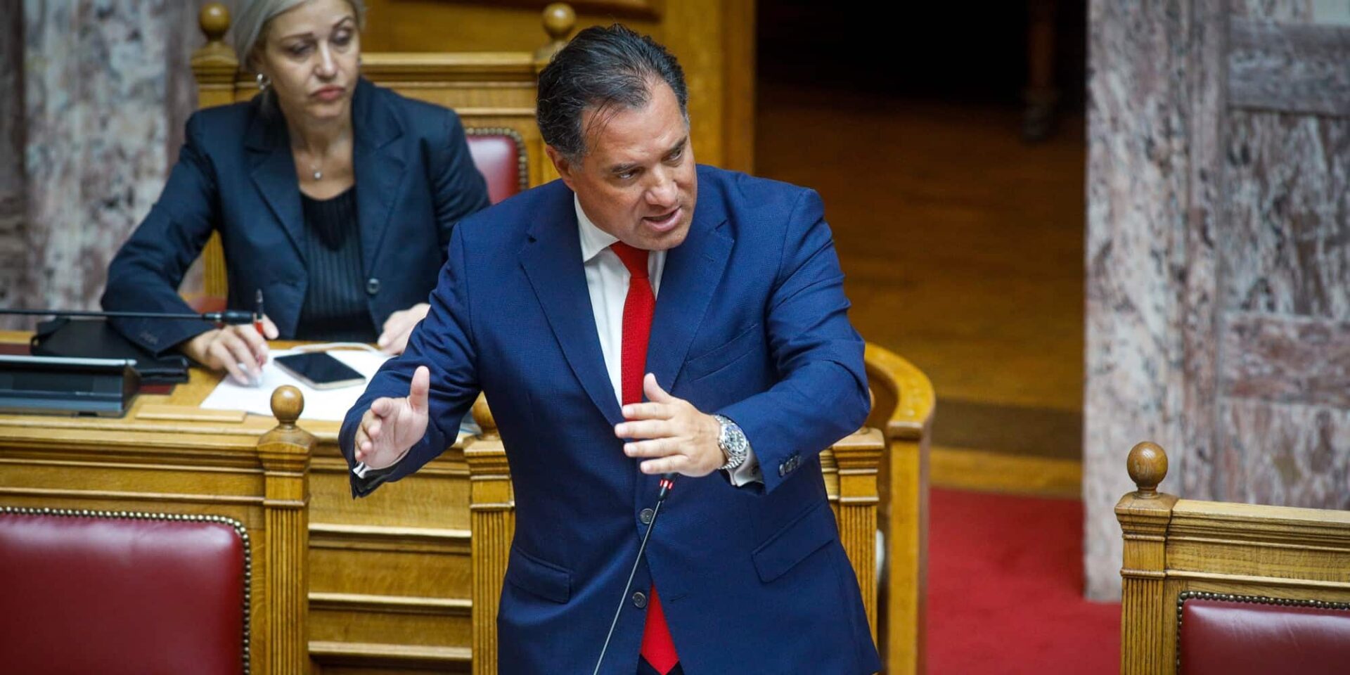 Ο υπουργός Ανάπτυξης και Επενδύσεων, Άδωνις Γεωργιάδης