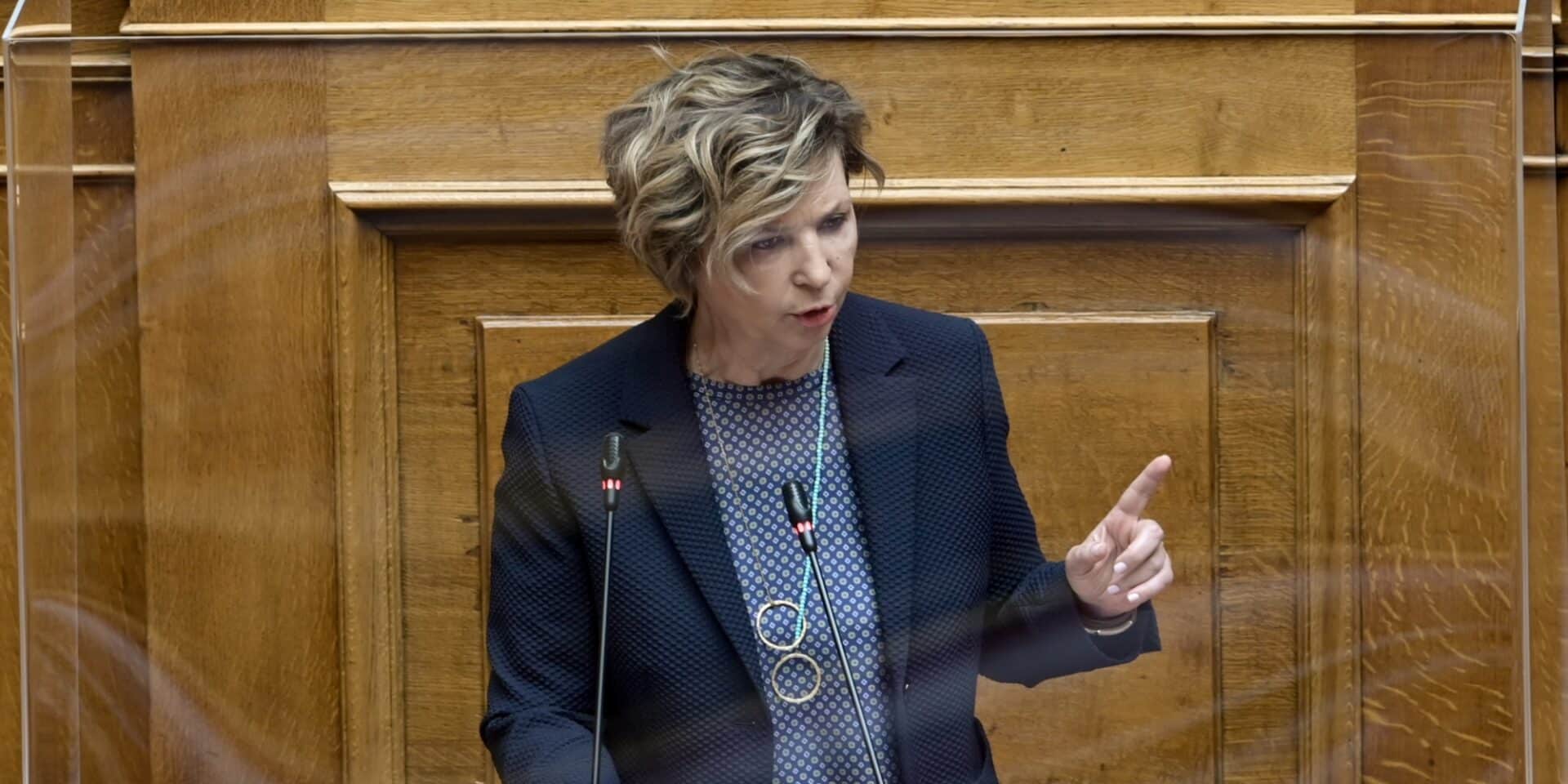 H Όλγα Γεροβασίλη στη Βουλή
