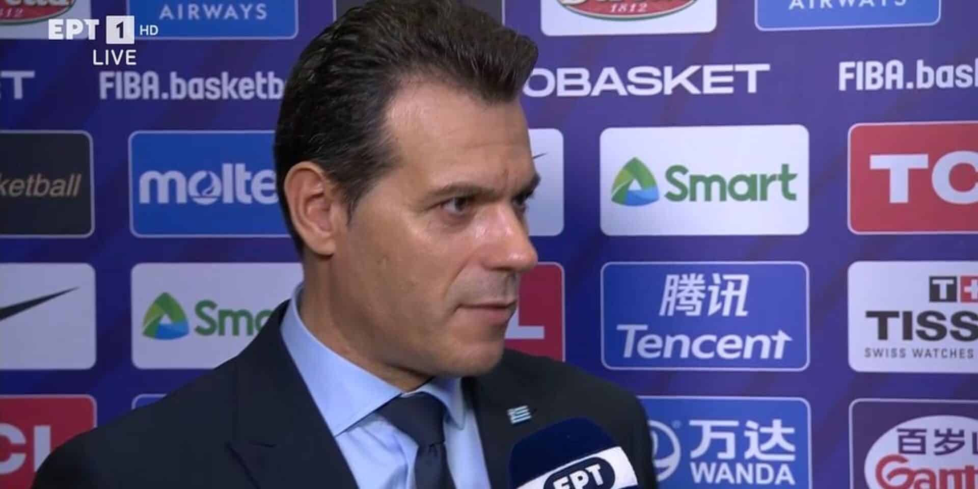 Ο Δημήτρης Ιτούδης σε συνέντευξη μετά τη νίκη επί της Μ. Βρετανίας