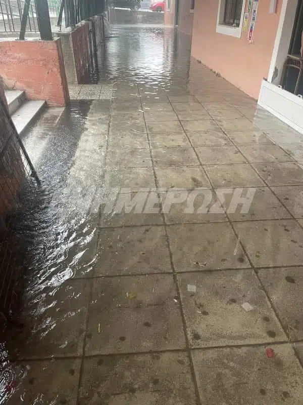 Πλημμύρισε σχολείο στην Κέρκυρα