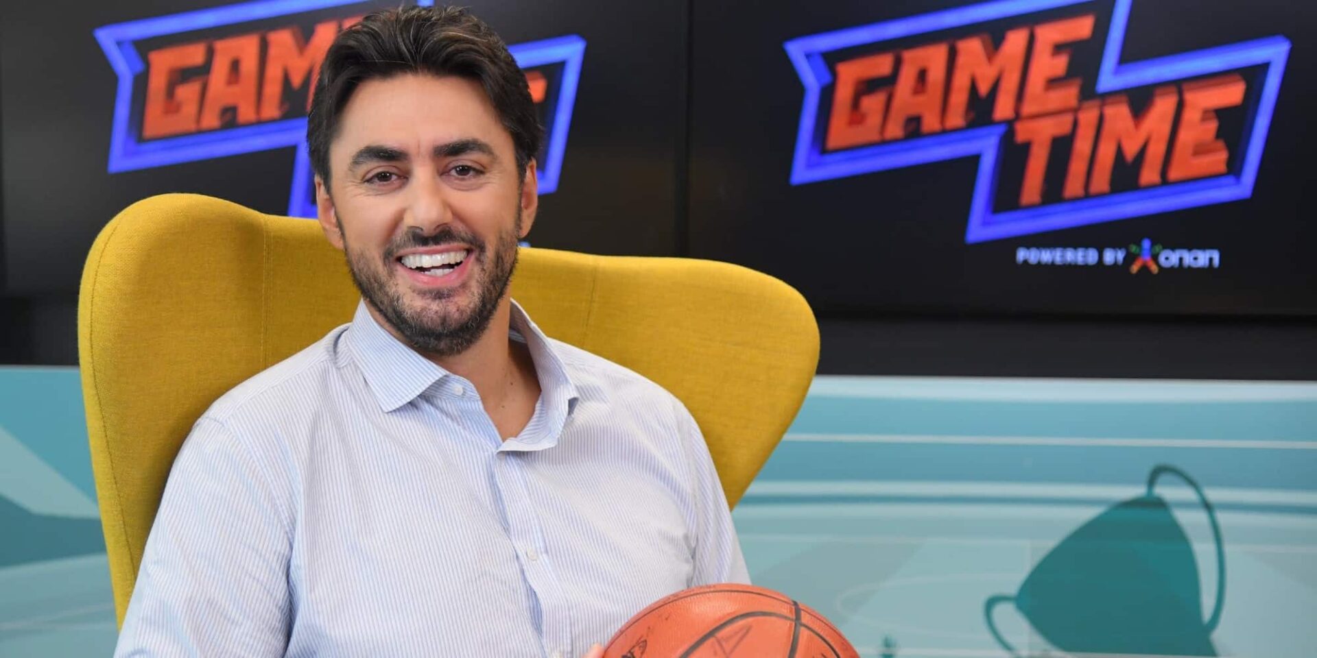 Ο Αντώνης Καλκαβούρας στο ΟΠΑΠ Game Time - Εθνική μπάσκετ