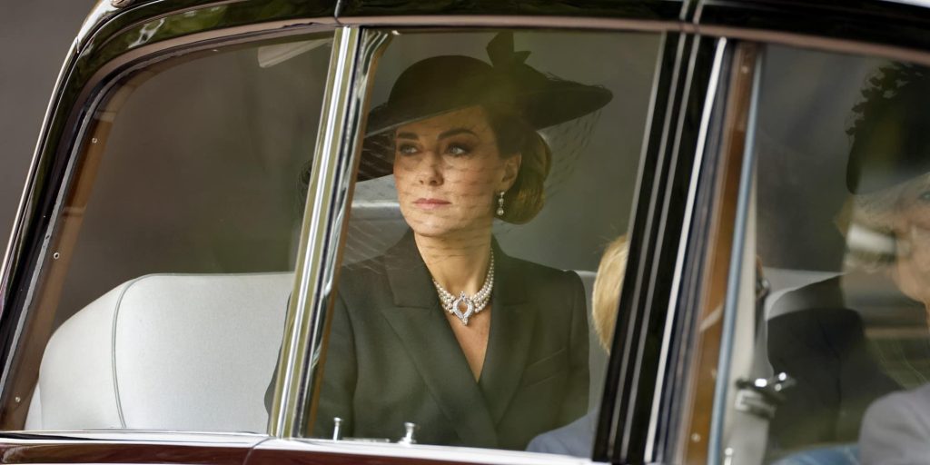 βασίλισσα Ελισάβετ - Η Κέιτ Μίντλετον στην κηδεία της βασίλισσας Ελισάβετ