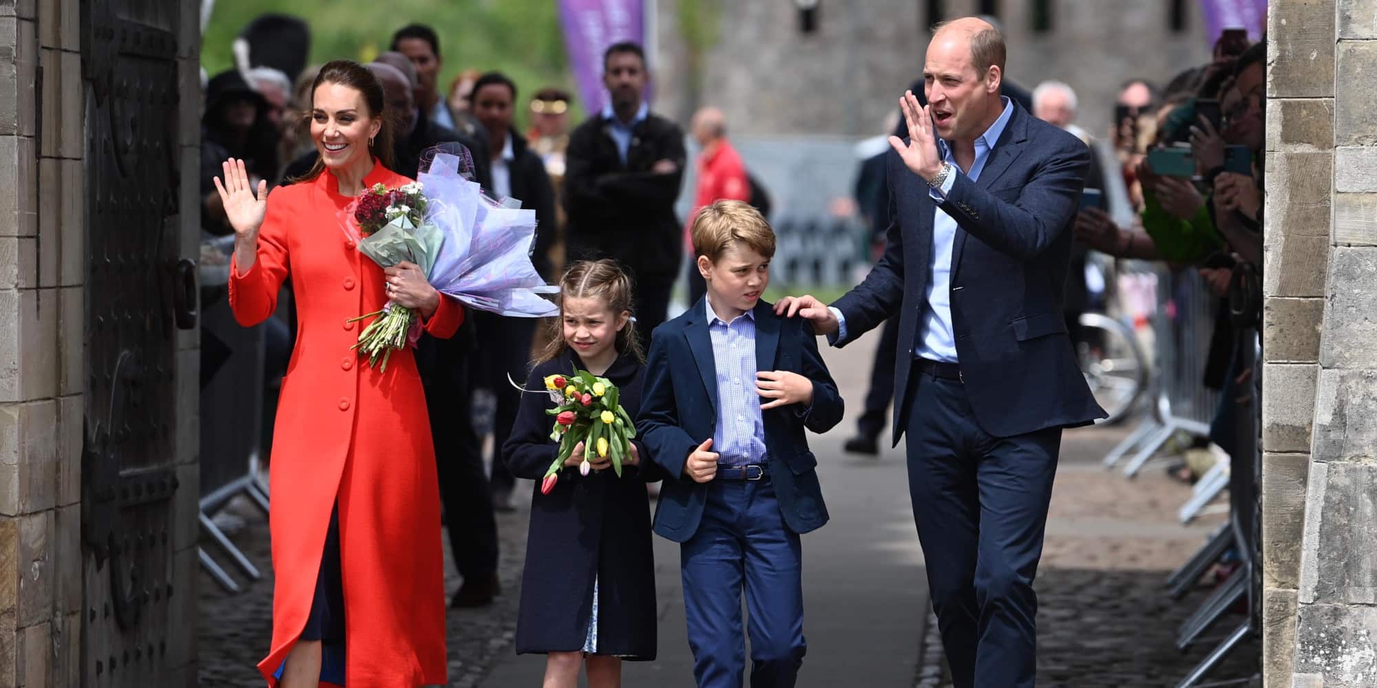 Ο πρίγκιπας Ουίλιαμ και η πριγκίπισσα Κέιτ με τα παιδιά τους