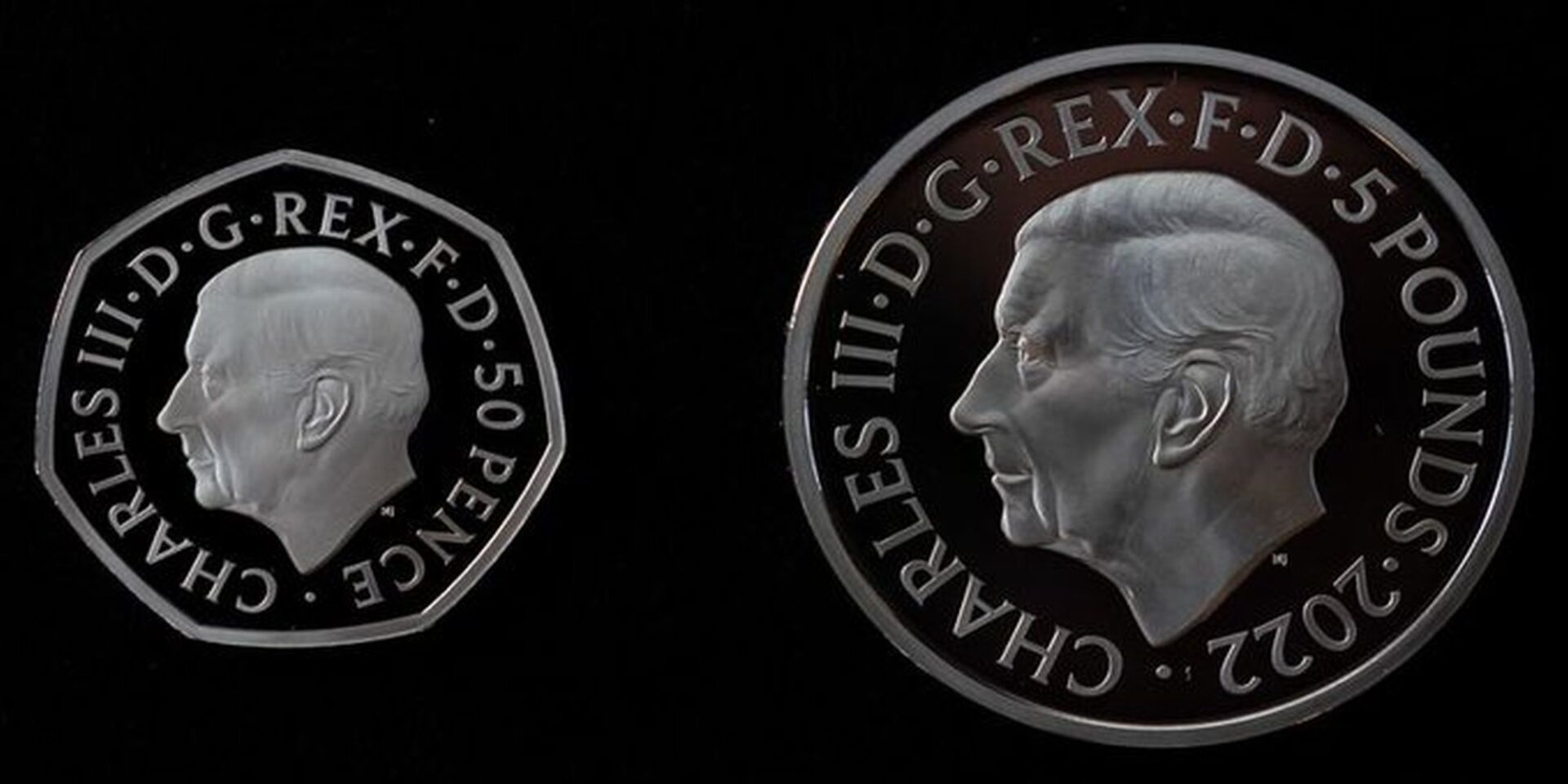 Νομίσματα με το πορτραίτο του βασιλιά Καρόλου