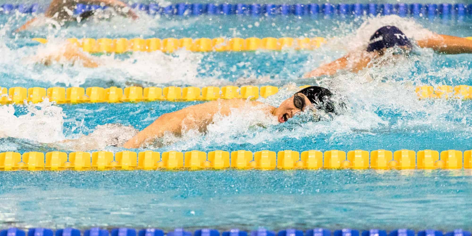 Αθλητές της κολύμβησης σε πισίνα
