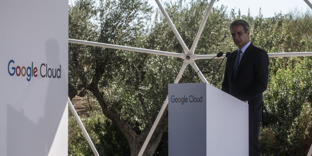 Ο Κυριάκος Μητσοτάκης μιλά στην εκδήλωση της Google στο Κέντρο Πολιτισμού Ίδρυμα Σταύρος Νιάρχος