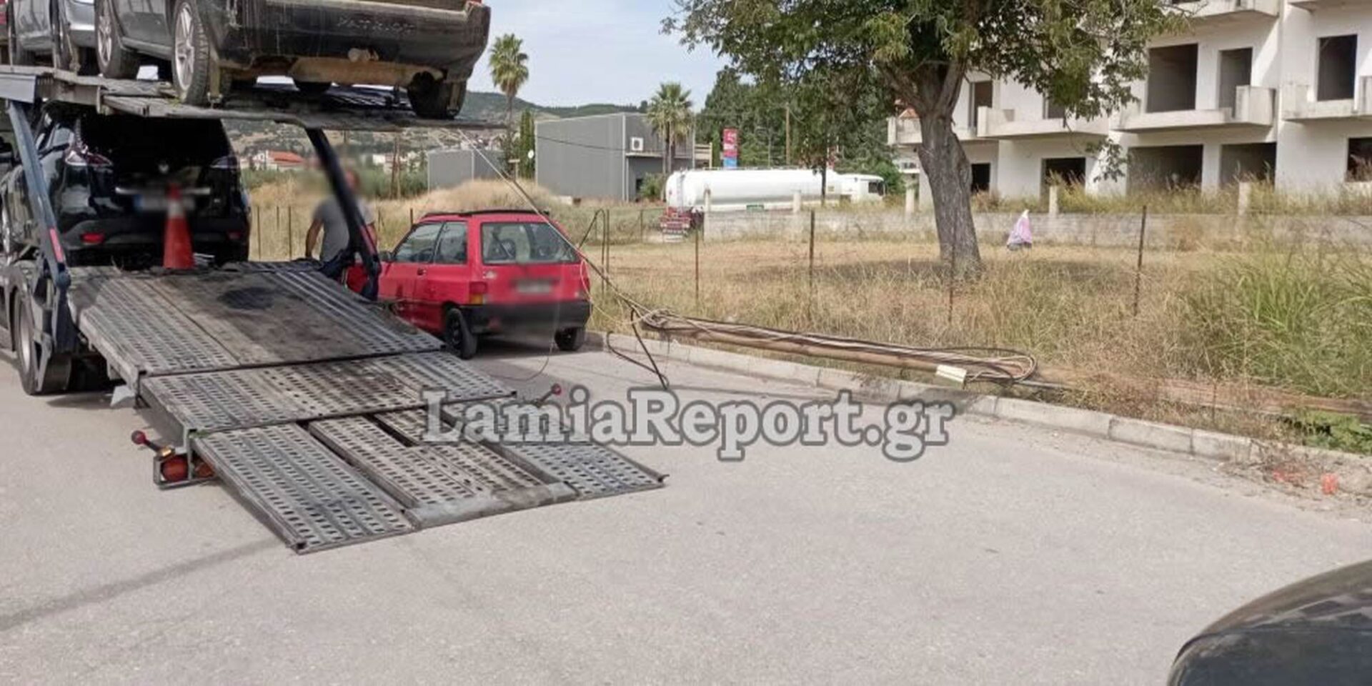 Τροχαίο με νταλίκα στη Λαμία