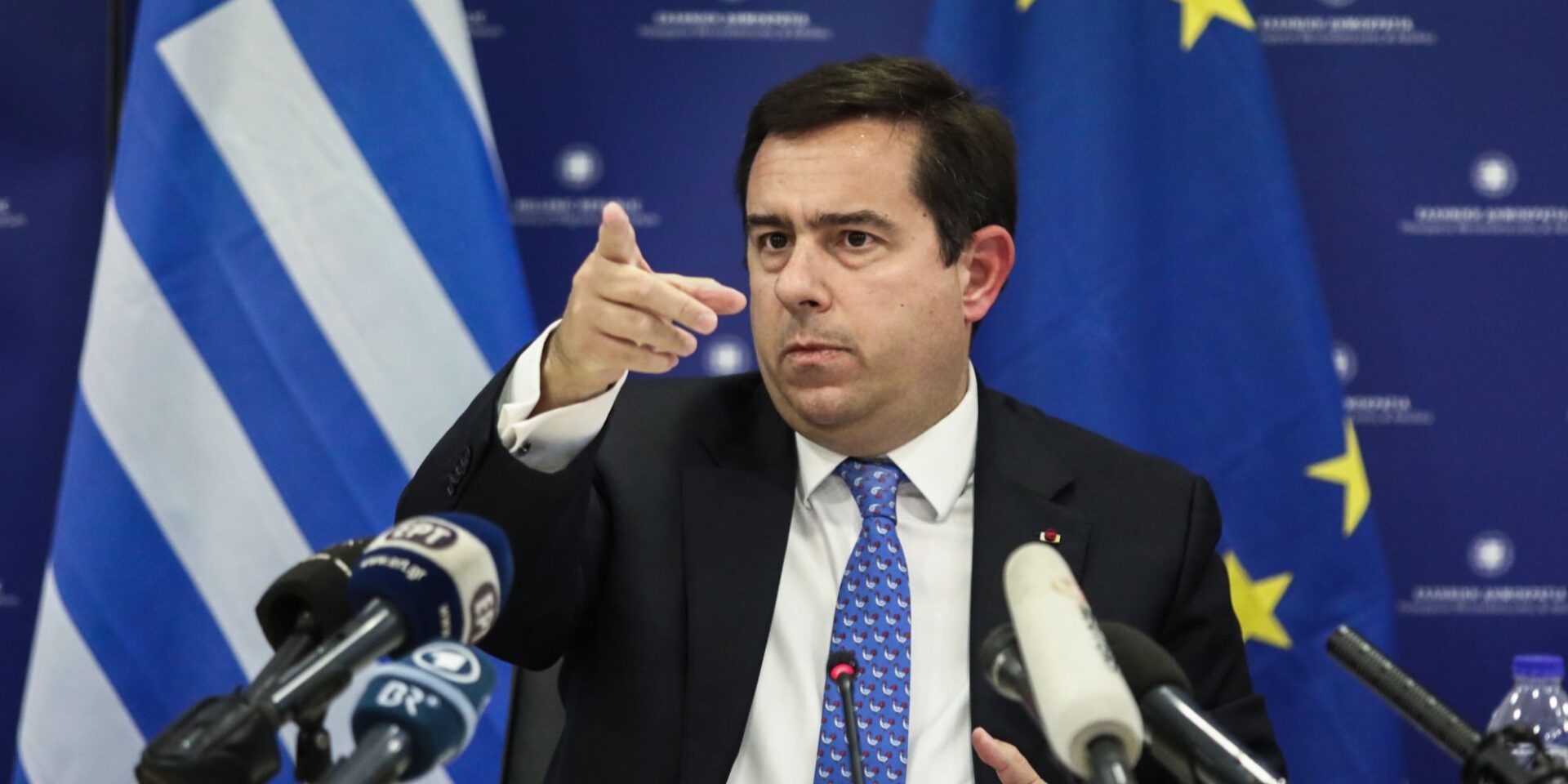 Ο Νότης Μηταράκης σε συνέντευξη Τύπου