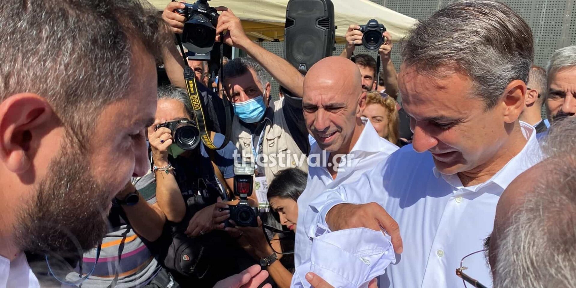 Ο Κυριάκος Μητσοτάκης στη ΔΕΘ