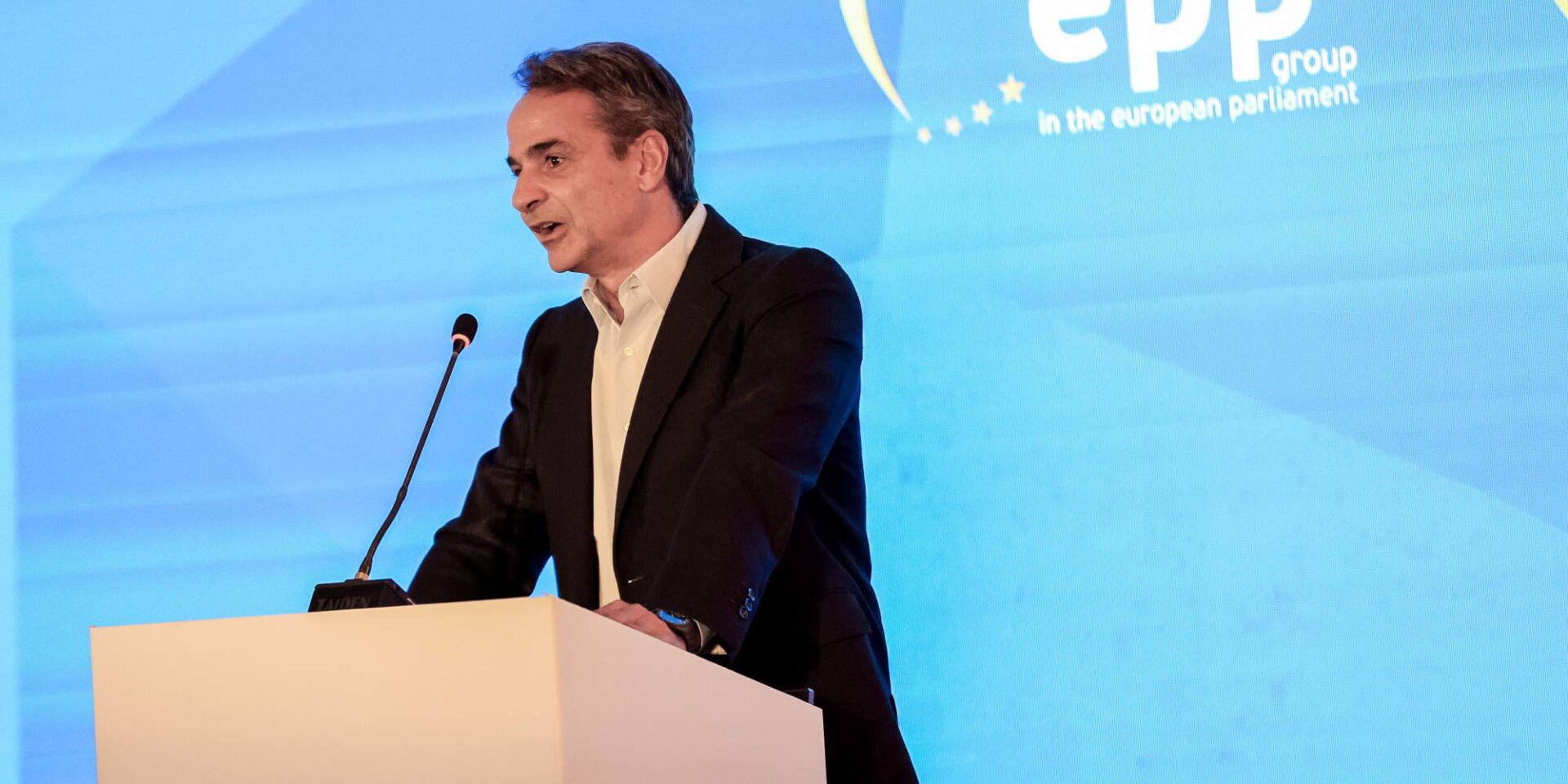 Ο Κυριάκος Μητσοτάκης στην συνάντηση των εκπροσώπων του ΕΛΚ στην Κρήτη