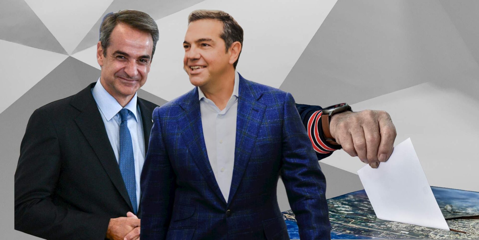 Κυριάκος Μητσοτάκης και Αλέξης Τσίπρας