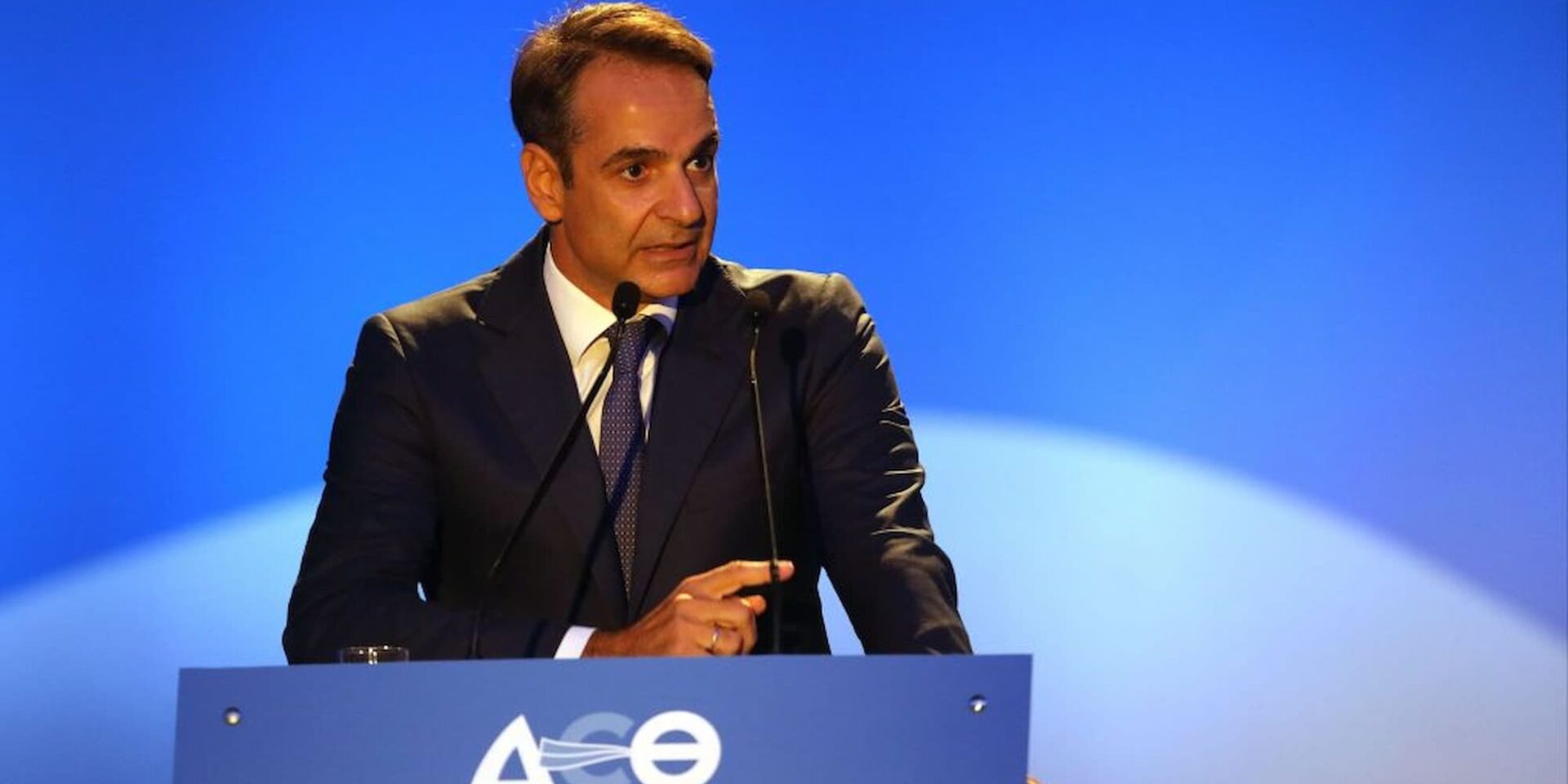 Ο Κυριάκος Μητσοτάκης στη ΔΕΘ