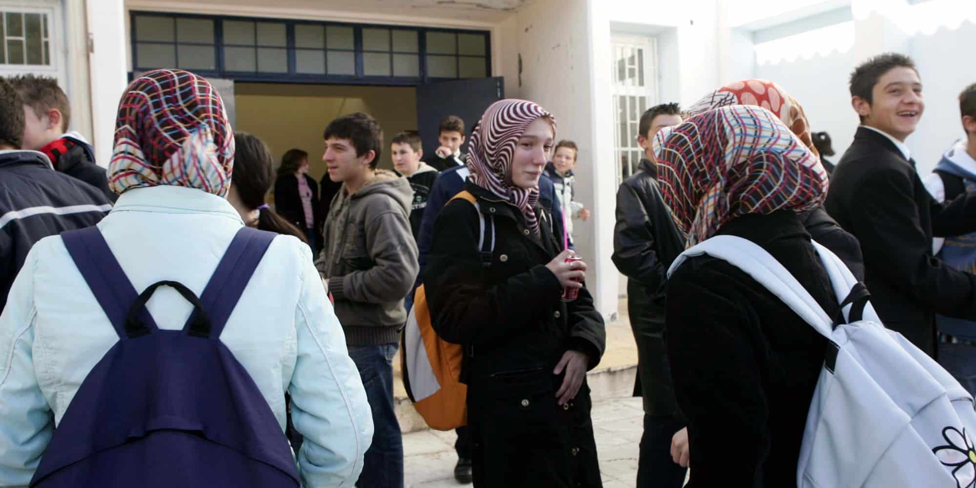 Μουσουλμάνοι μαθητές σε ελληνικό σχολείο