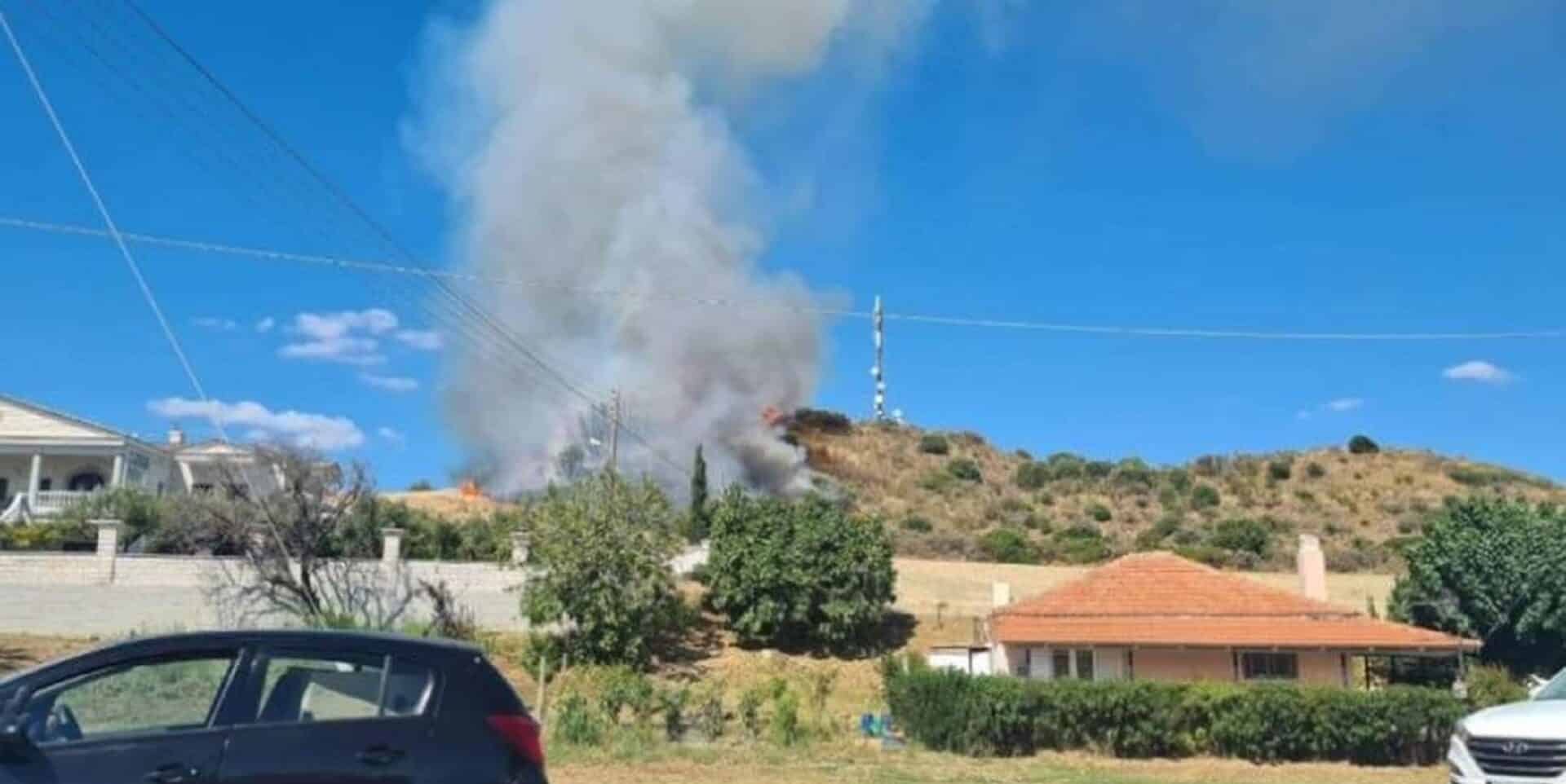 Οριοθετήθηκε η φωτιά στην περιοχή Καραούλια