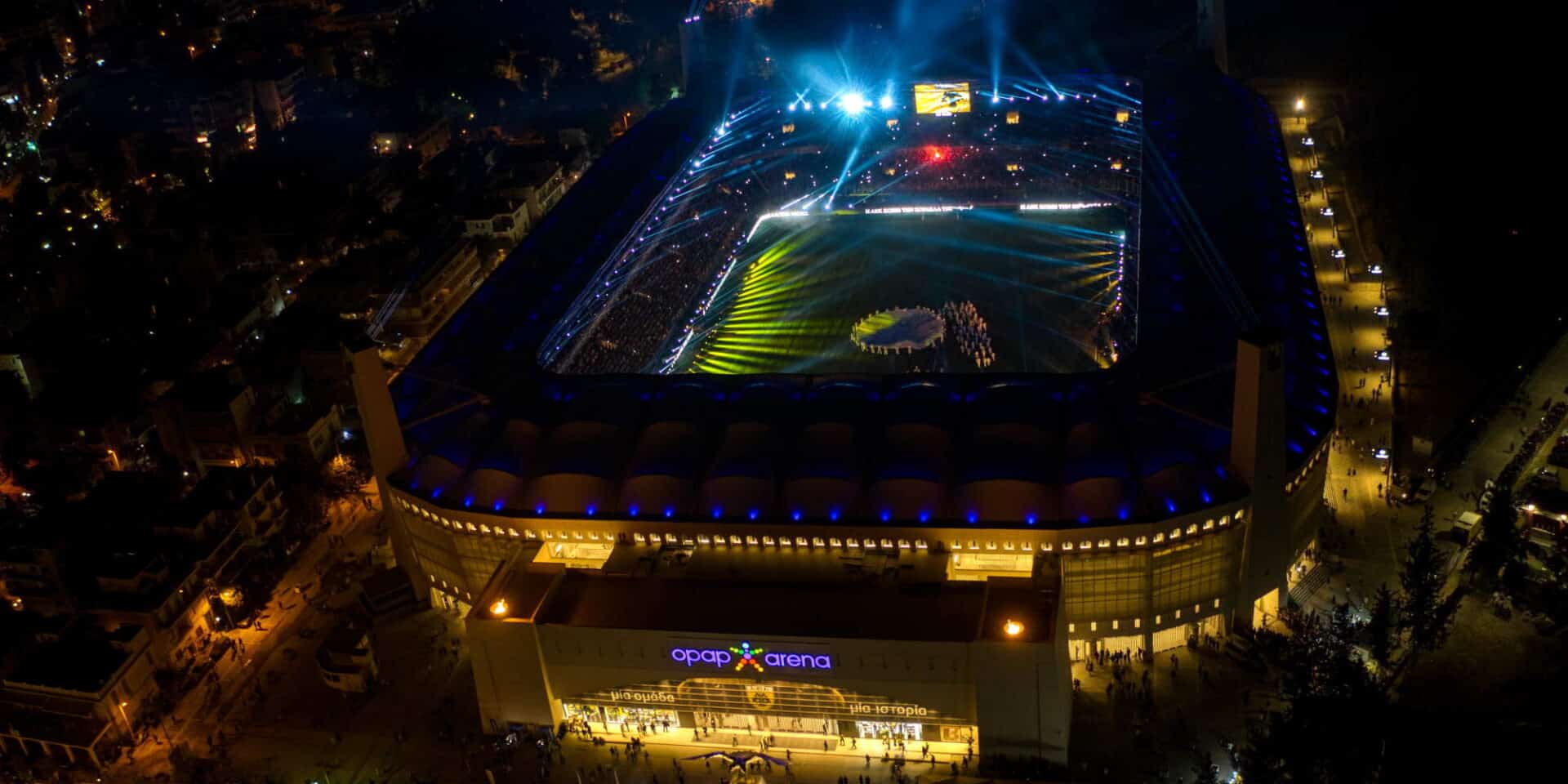 To Opap Arena από ψηλά