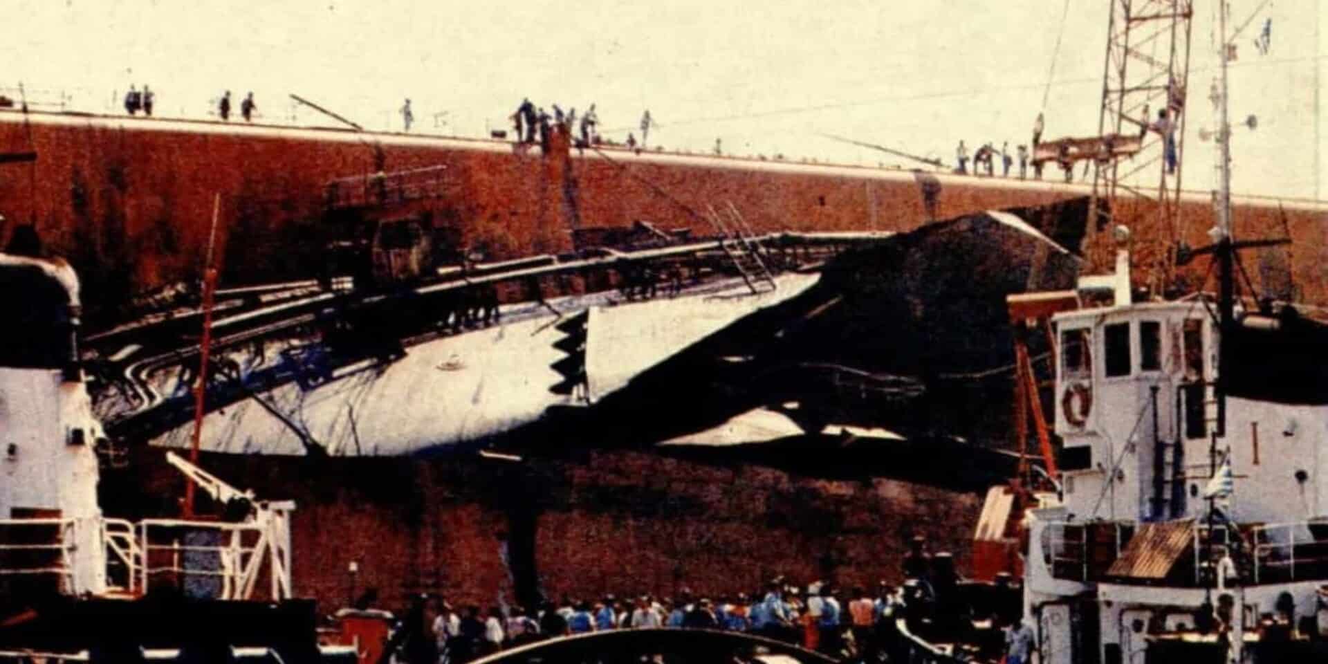 Εικόνα από το τάνκερ στο Πέραμα