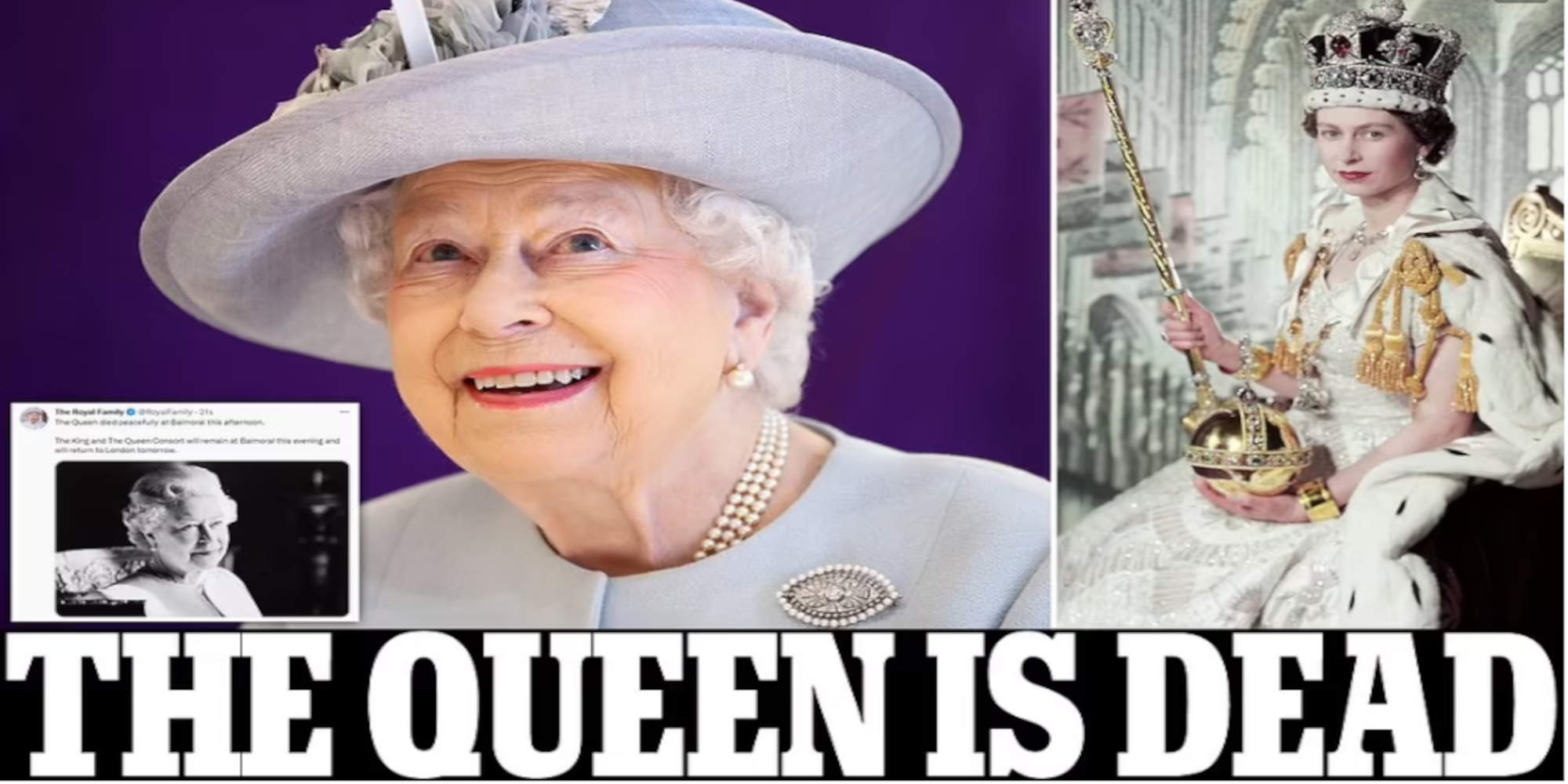 Η Βασίλισσα Ελισάβετ είναι νεκρή, το πρωτοσέλιδο της Daily Mail
