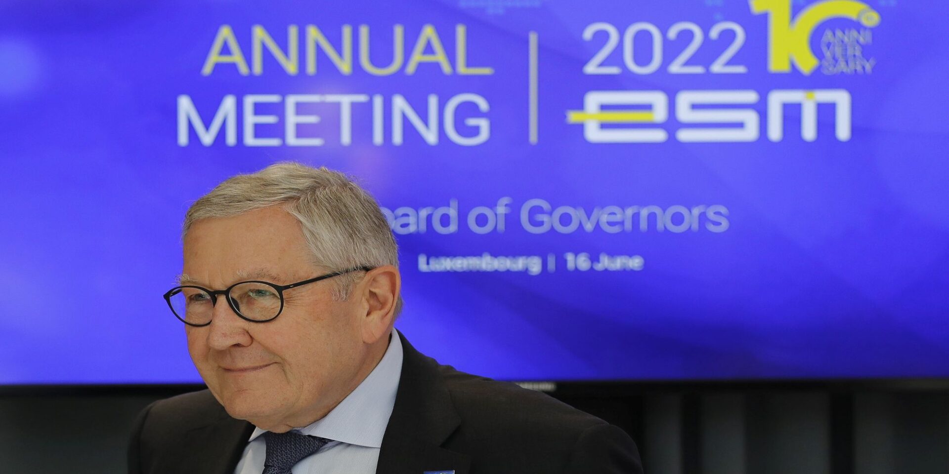 O Κλάους Ρέγκλινγκ στο ετήσιο μίτινγκ του ESM