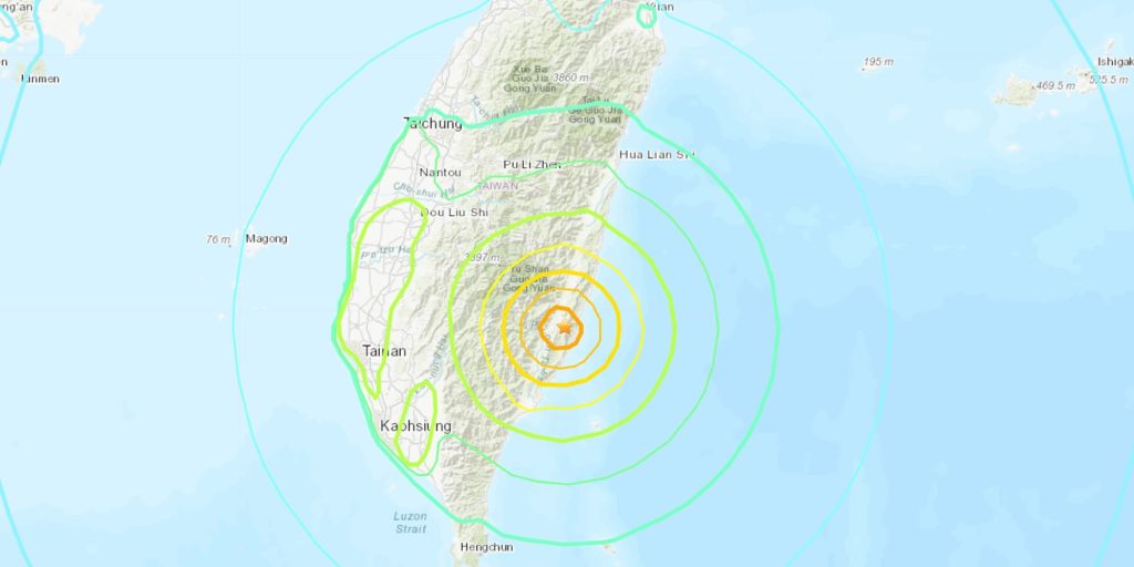 Ισχυρός σεισμός 7,2 Ρίχτερ στην Ταϊβάν