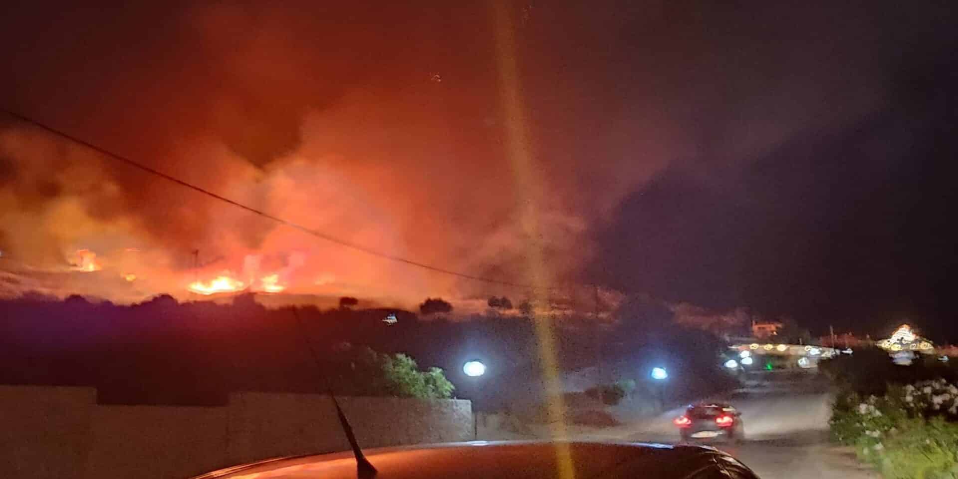 Φωτιά στην Σκάλα στη Κεφαλονιά