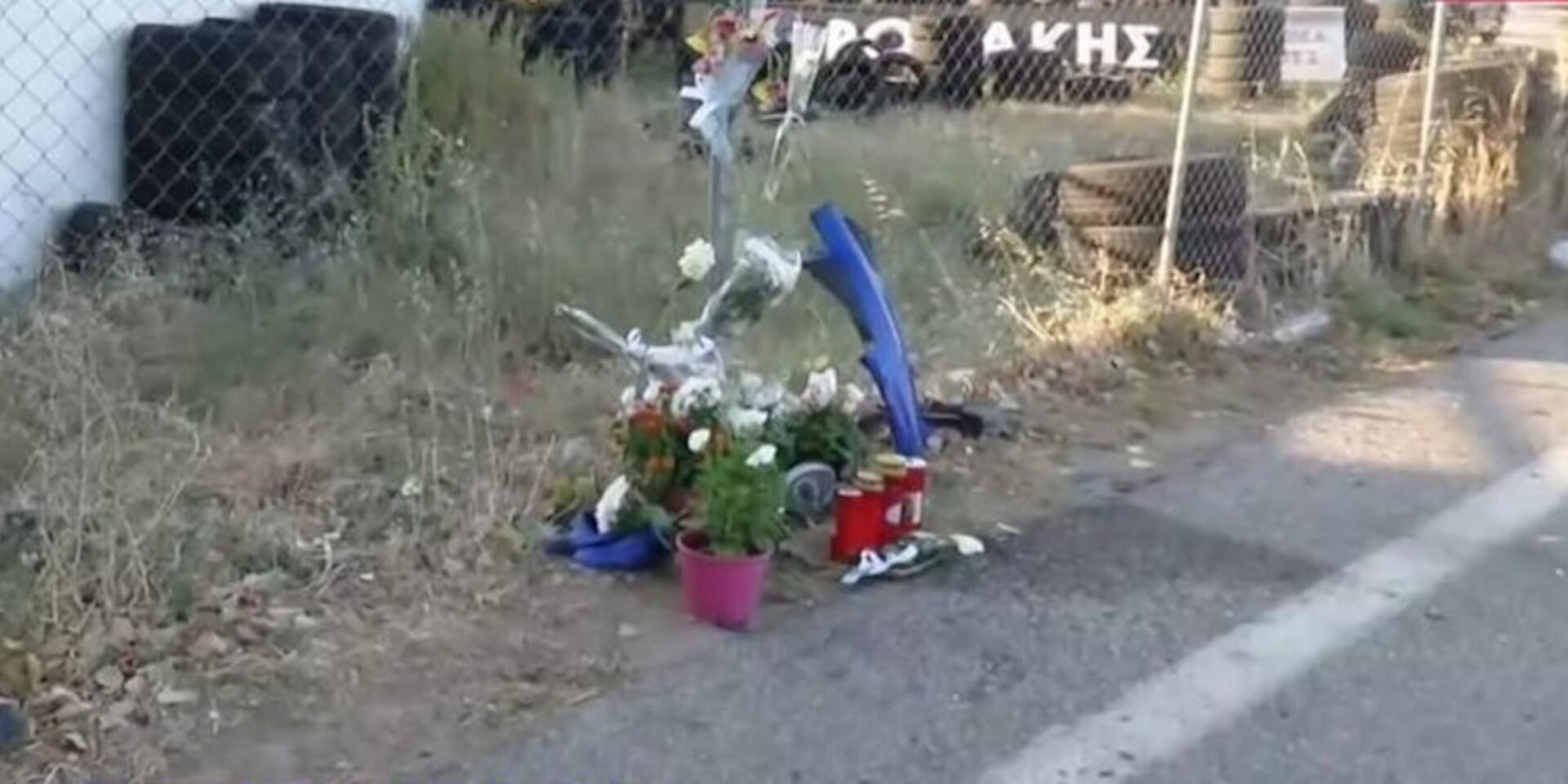 Το σημείο όπου συνέβη το τροχαίο στον Ωρωπό