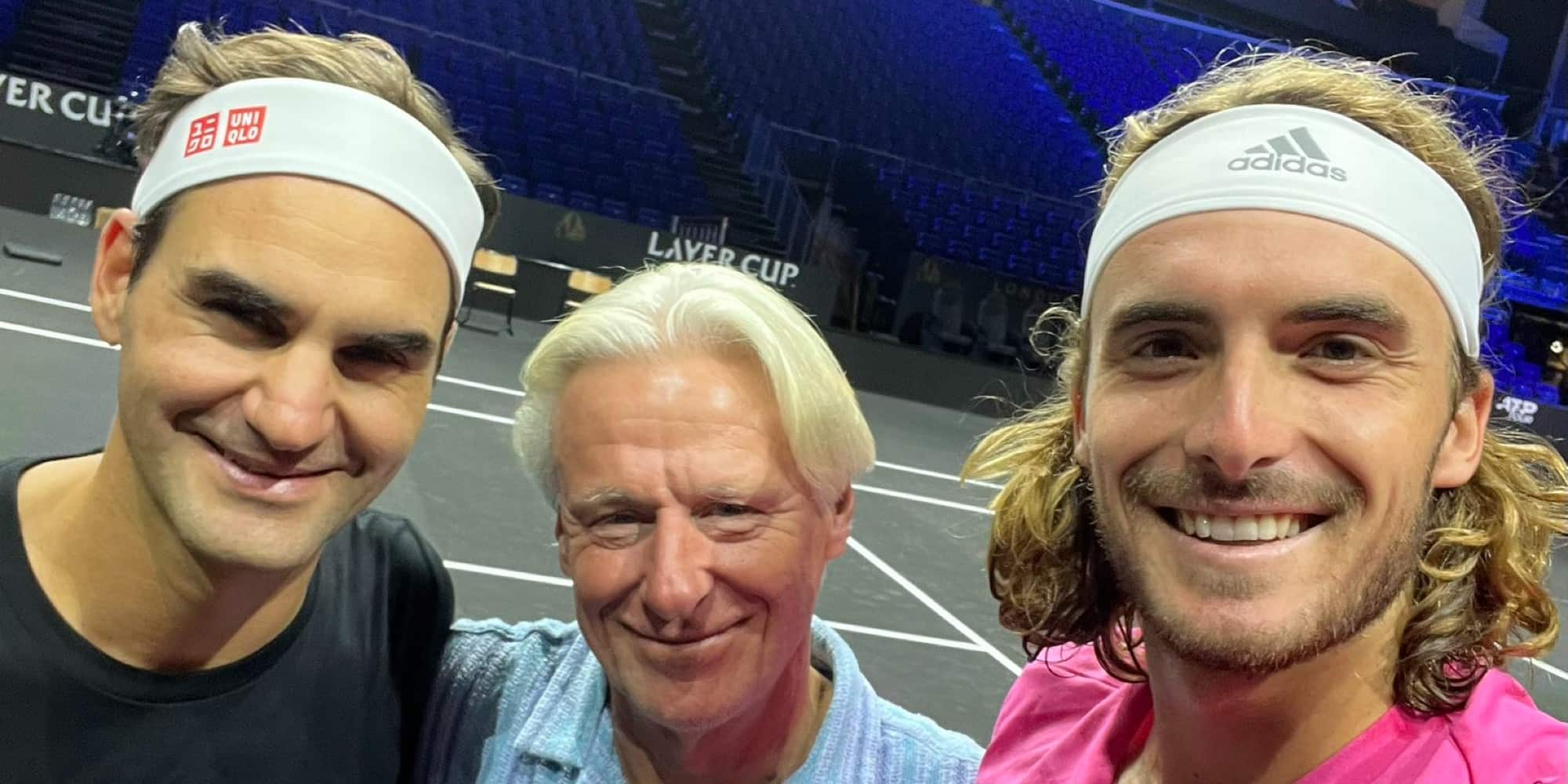 Ο Τσιτσιπάς έβγαλε selfie με τον Φέντερερ στην O2 Arena