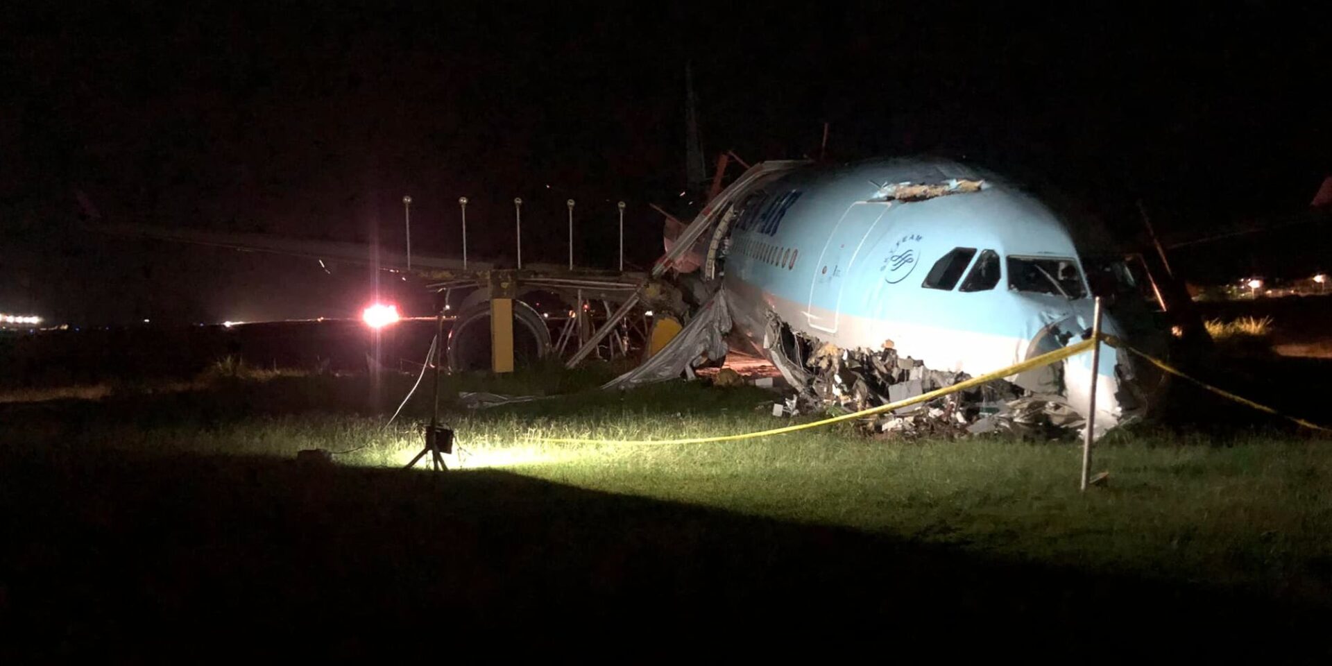 Το αεροσκάφος της Korean Air που βγήκε εκτός διαδρόμου