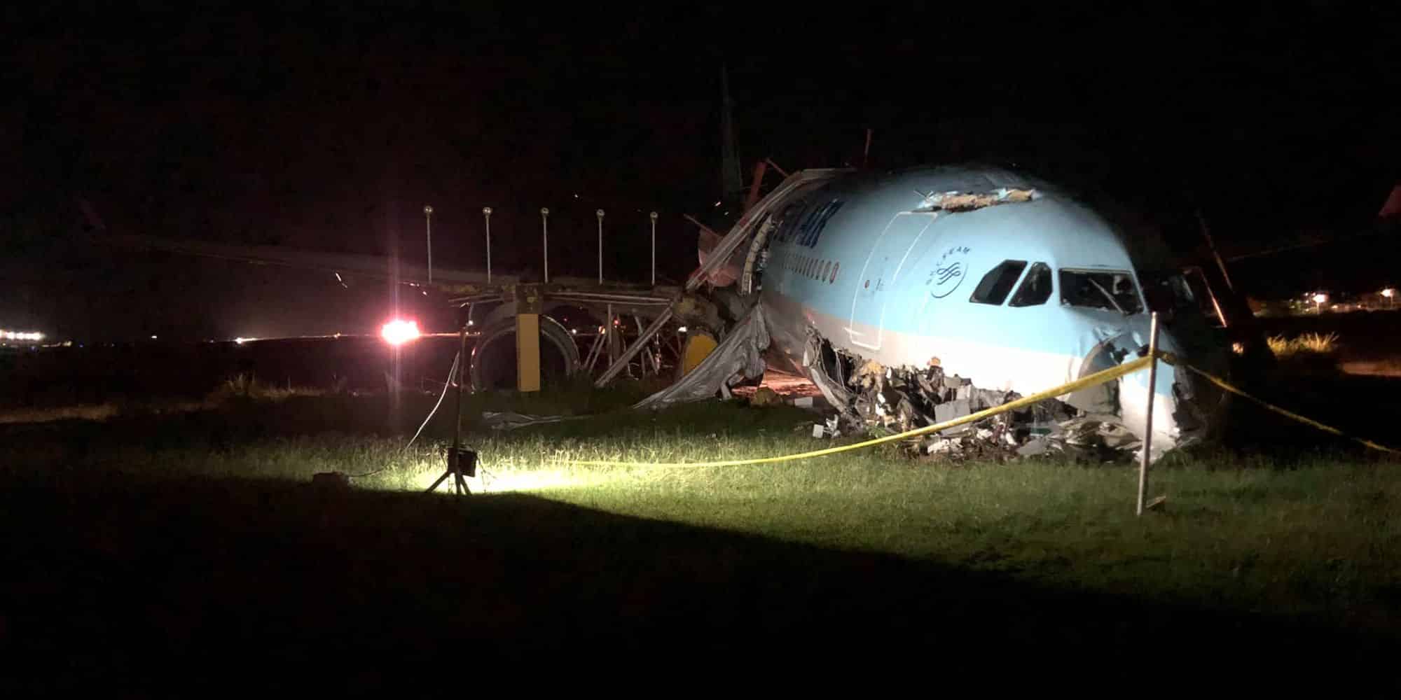 Το αεροσκάφος της Korean Air που βγήκε εκτός διαδρόμου