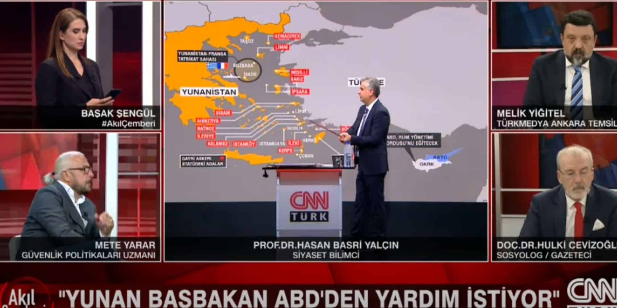 Εικόνα από το πάνελ του CNN Turk