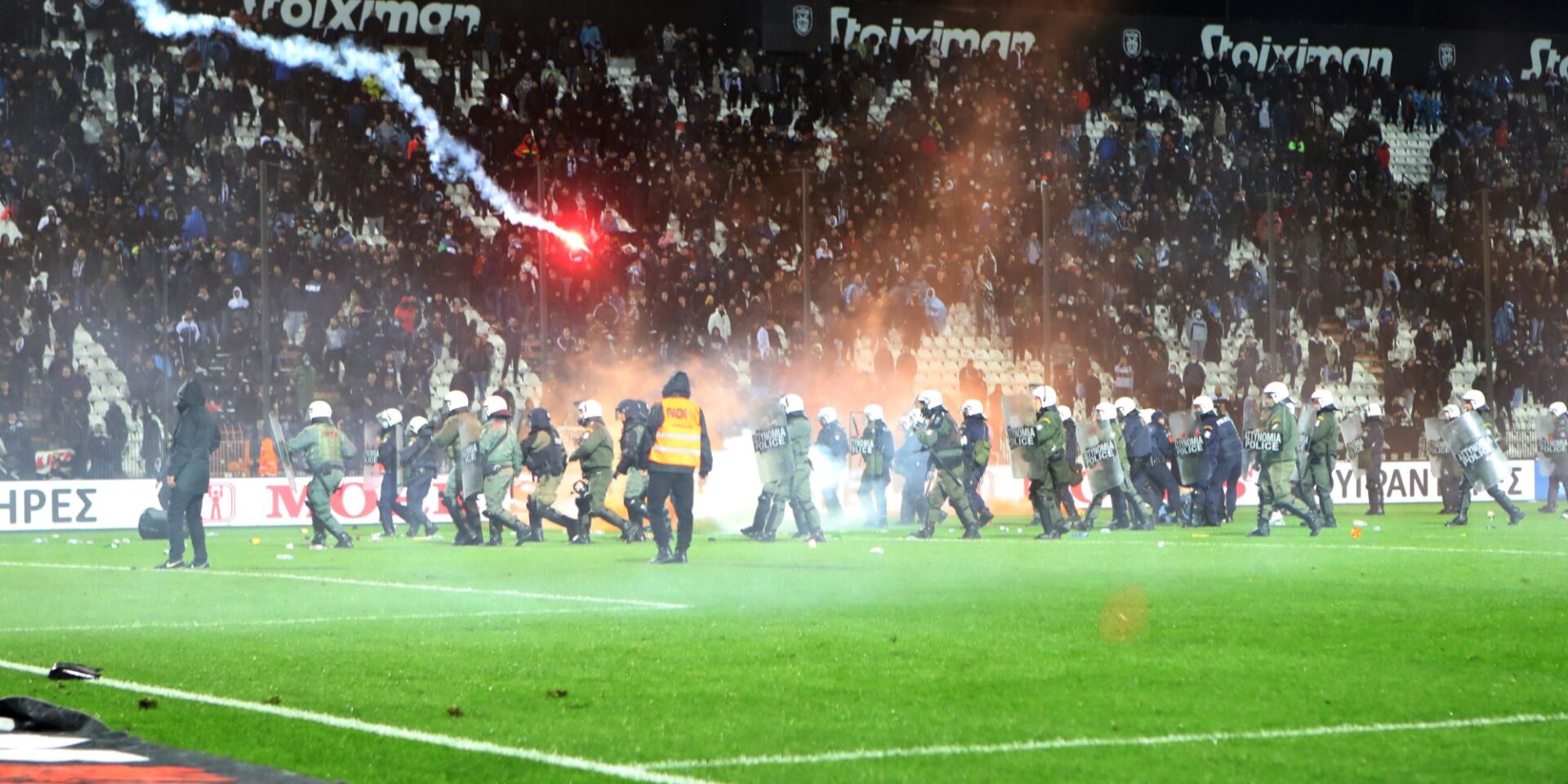 Εικόνα από τα επεισόδια στην Τούμπα τον Νοέμβριο στο ΠΑΟΚ-Άρης