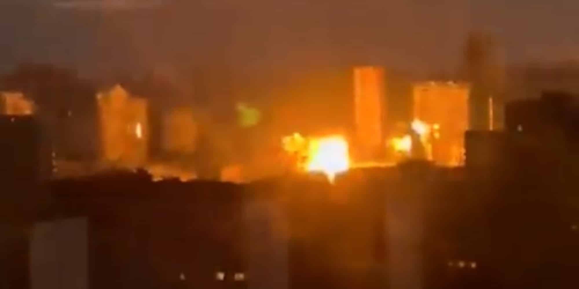 Εικόνα από σημερινή έκρηξη στο Κίεβο