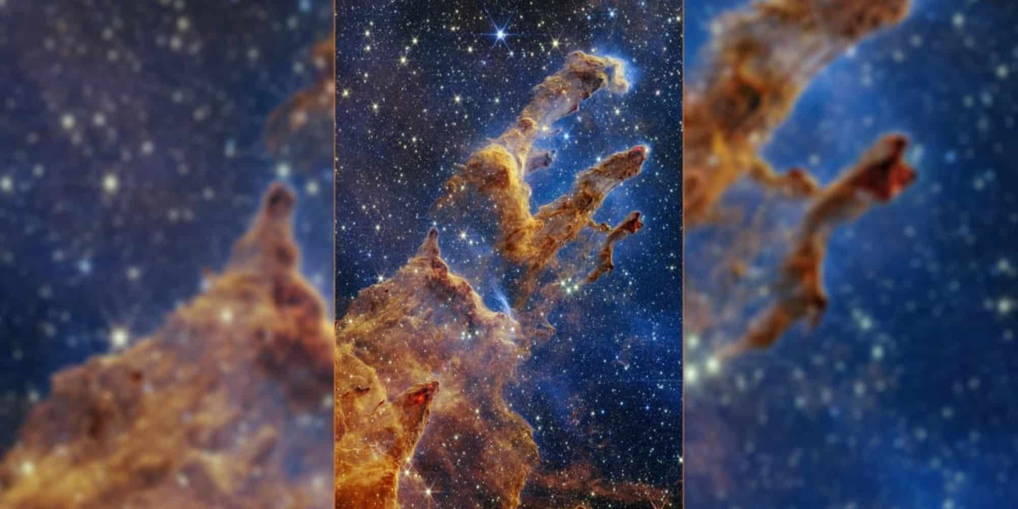 Εικόνα από τις «Στήλες της Δημιουργίας» από το τηλεσκόπιο James Webb