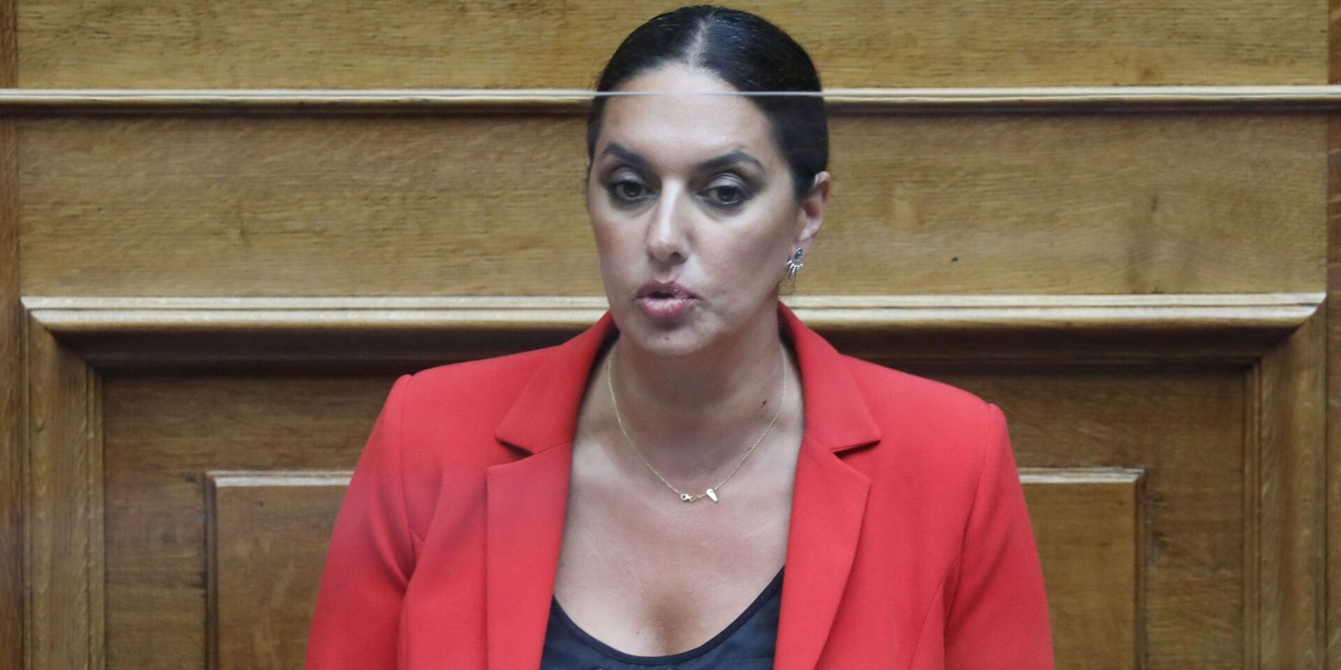 H Νόνη Δούνια στην ολομέλεια της Βουλής