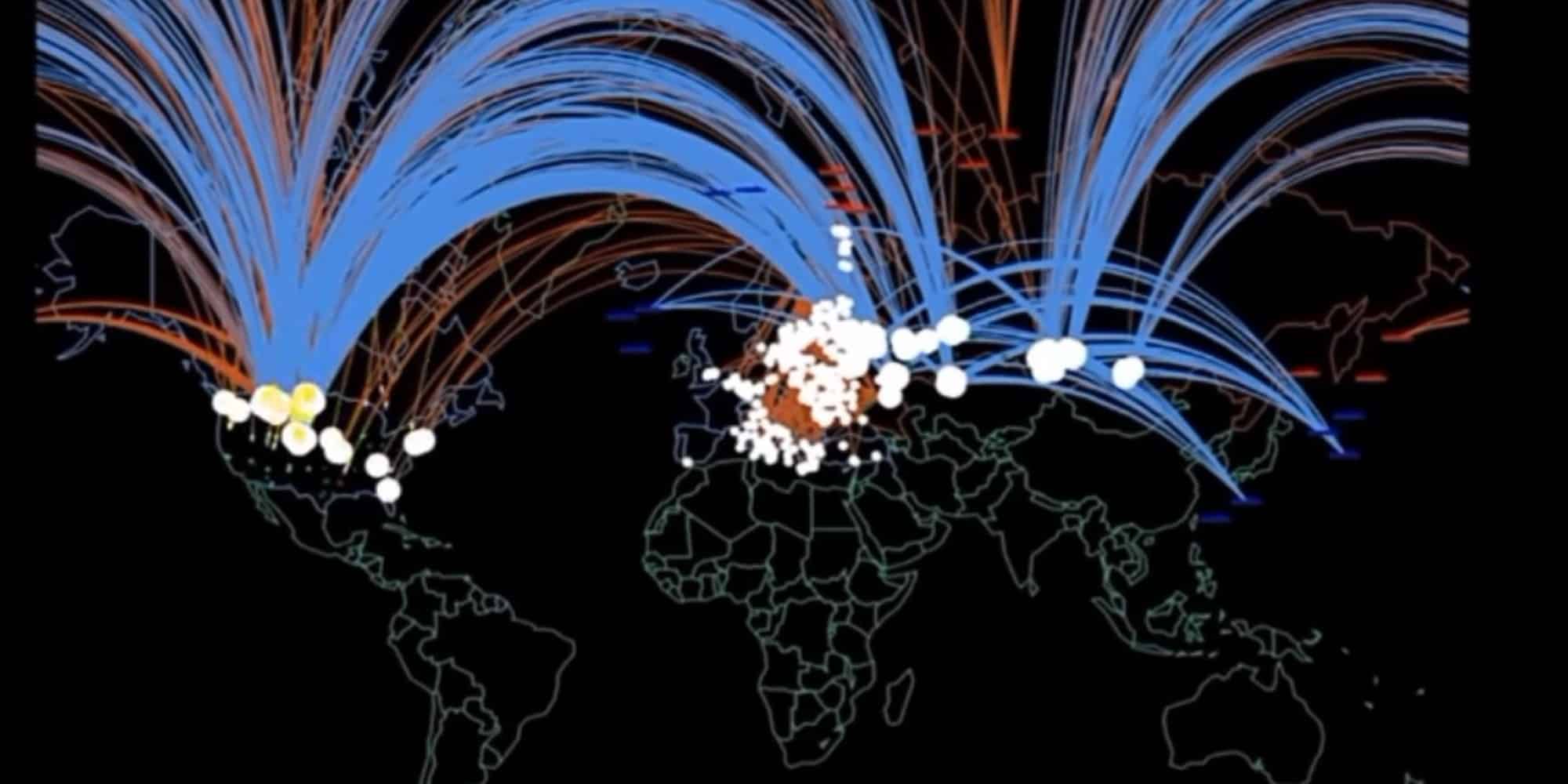 Η προσομοίωση αν ξεκινήσει πυρηνικός πόλεμος - Ο χάρτης της Γης